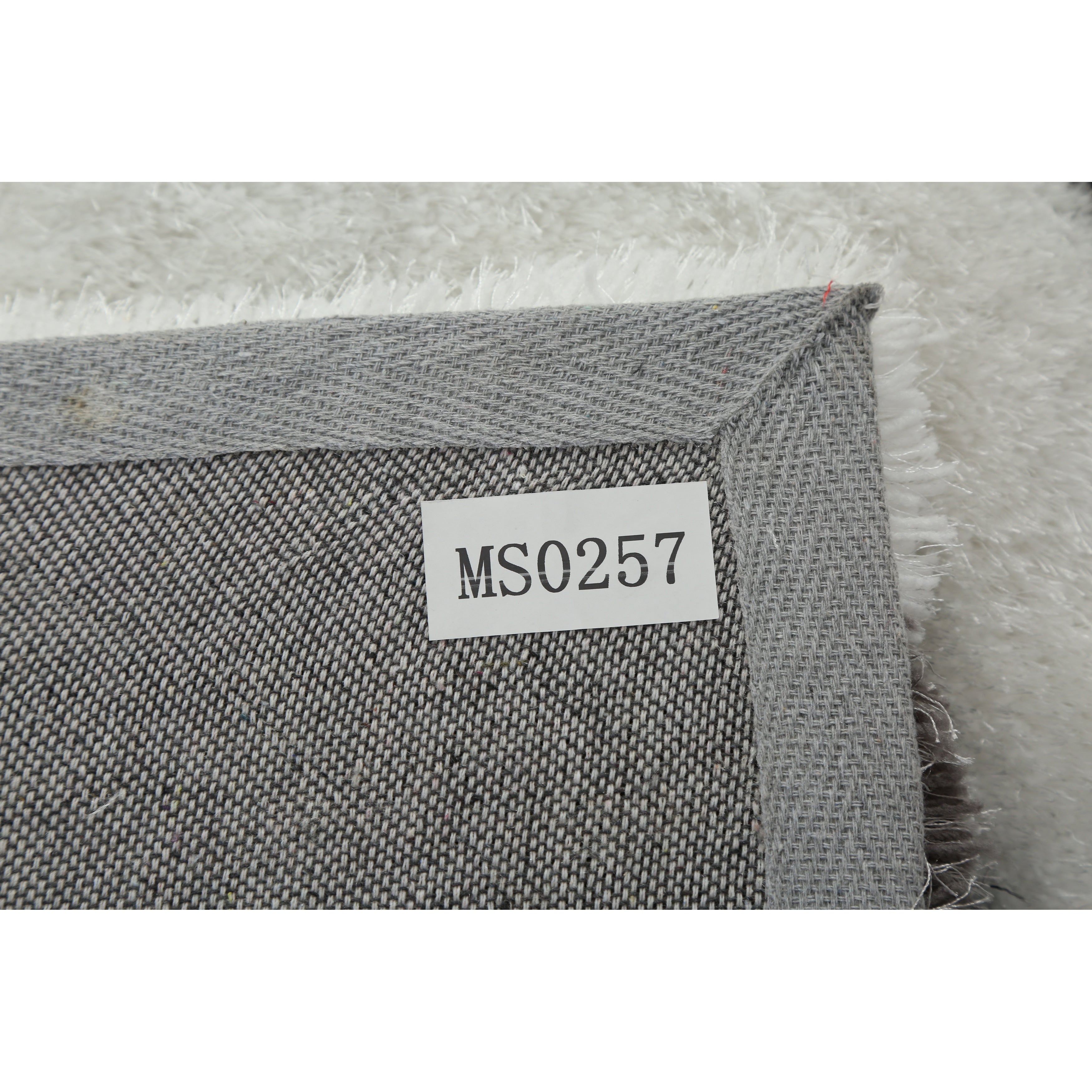 Tapis à poils longs Mateos au design abstrait