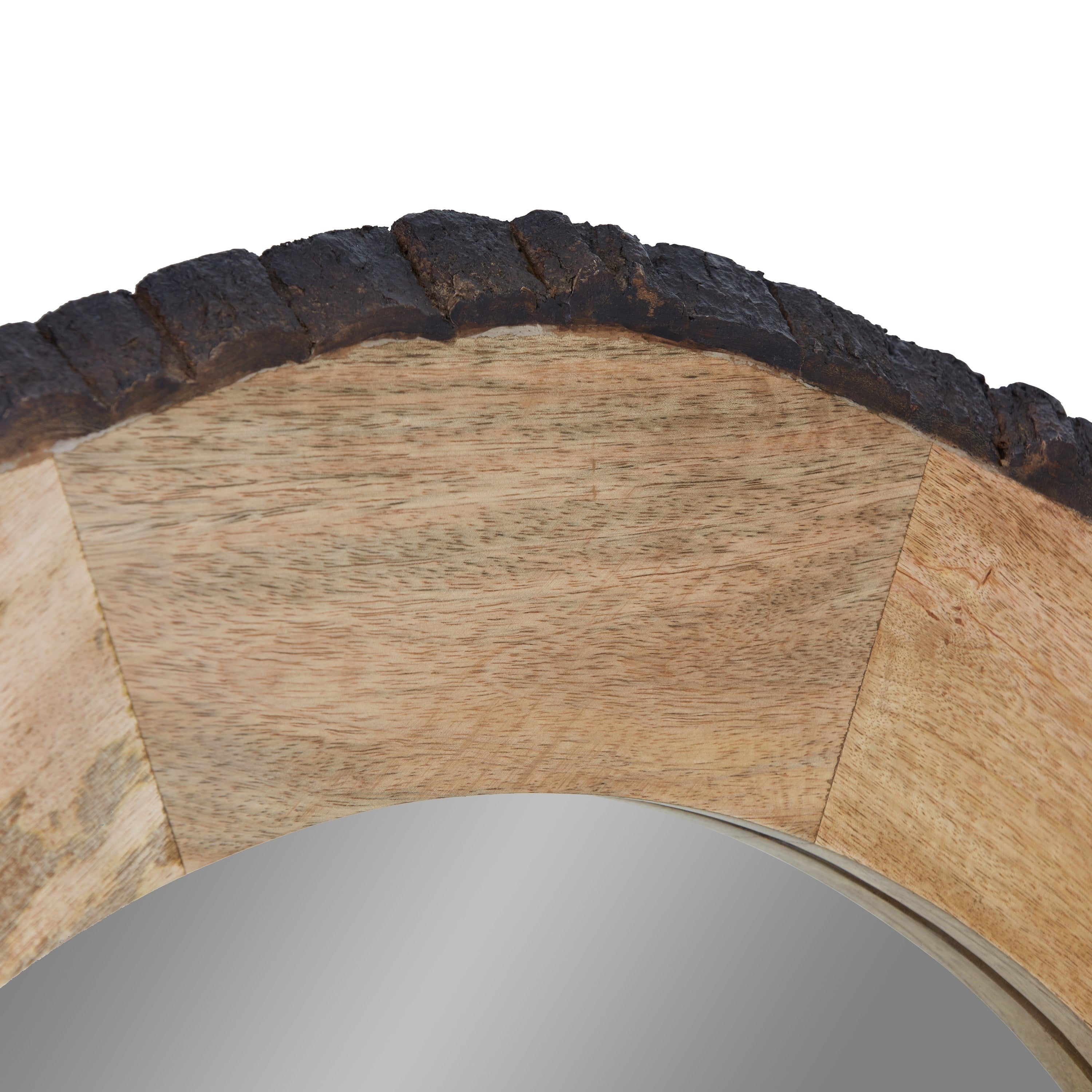Miroir mural rond en bois Meredith, finition Live Edge, par River of Goods - 30,5 x 1 x 30,5