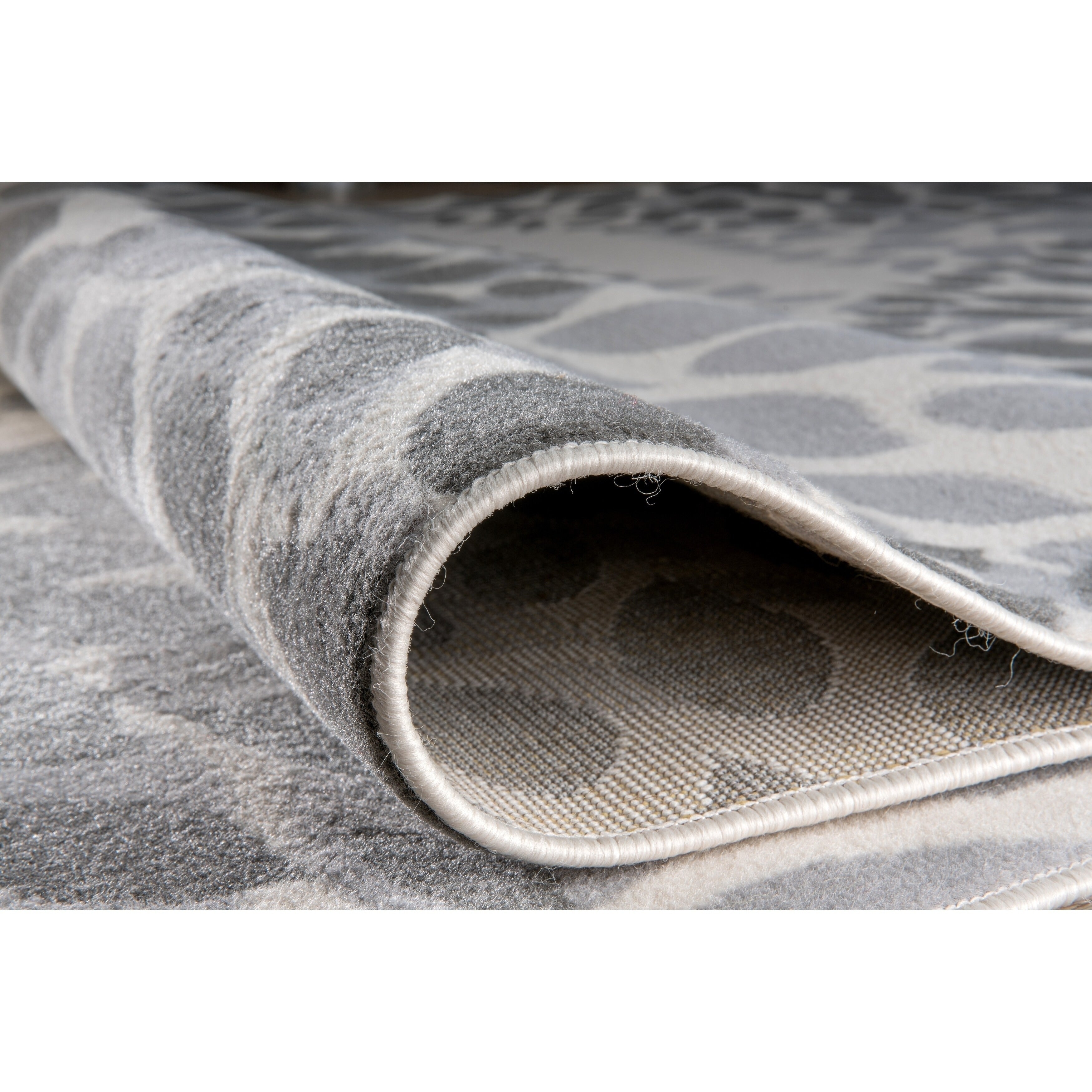 Tapis moderne à motifs floraux circulaires de la World Rug Gallery