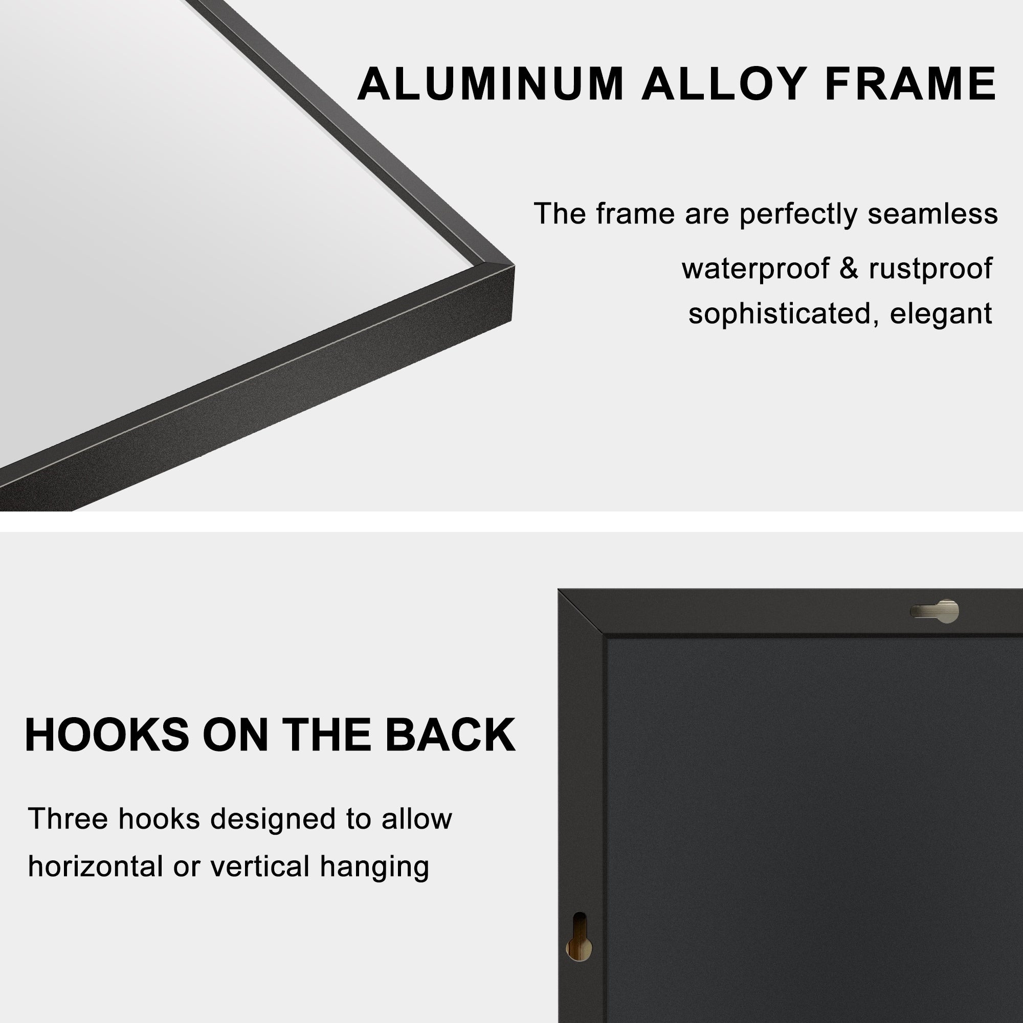 Miroir de sol moderne pleine longueur Miroir autoportant