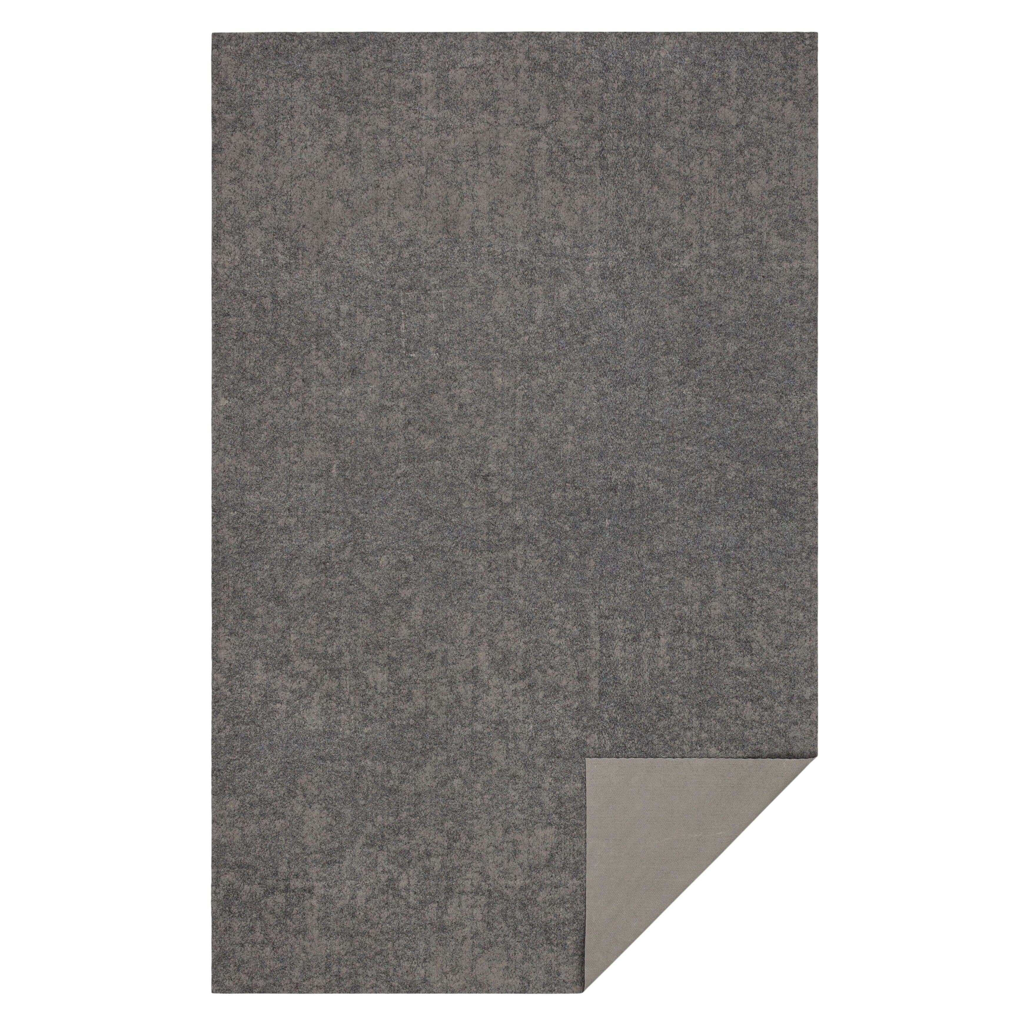 Mohawk Home Tapis antidérapant en feutre à profil bas, réversible - Gris
