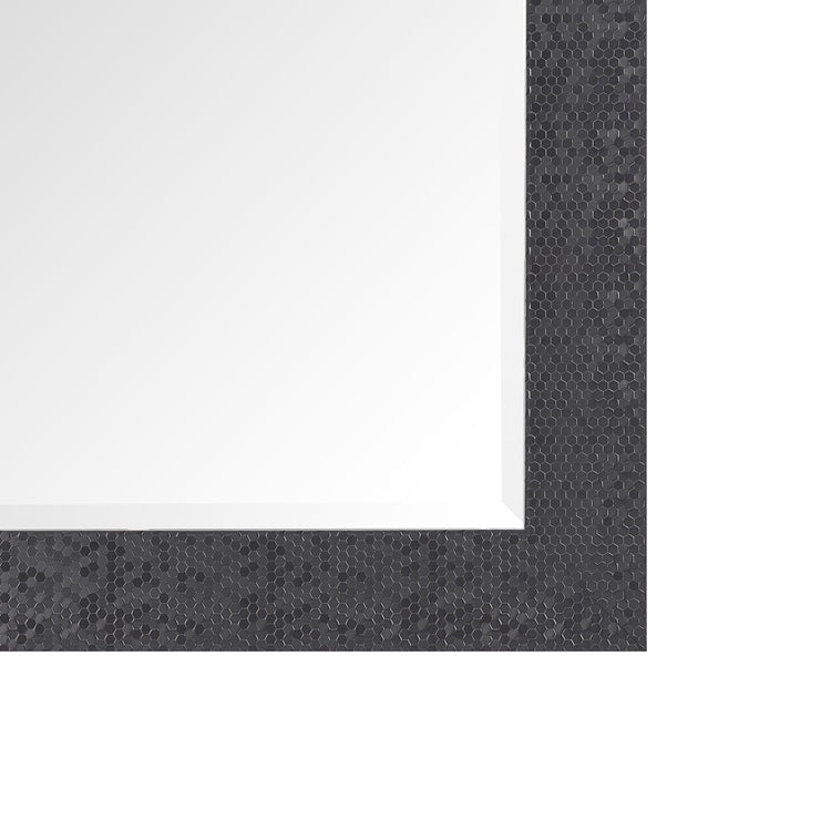 Miroir vertical pleine longueur à motif mosaïque de qualité supérieure - Miroir d'habillage complet sur pied, incliné ou autoportant