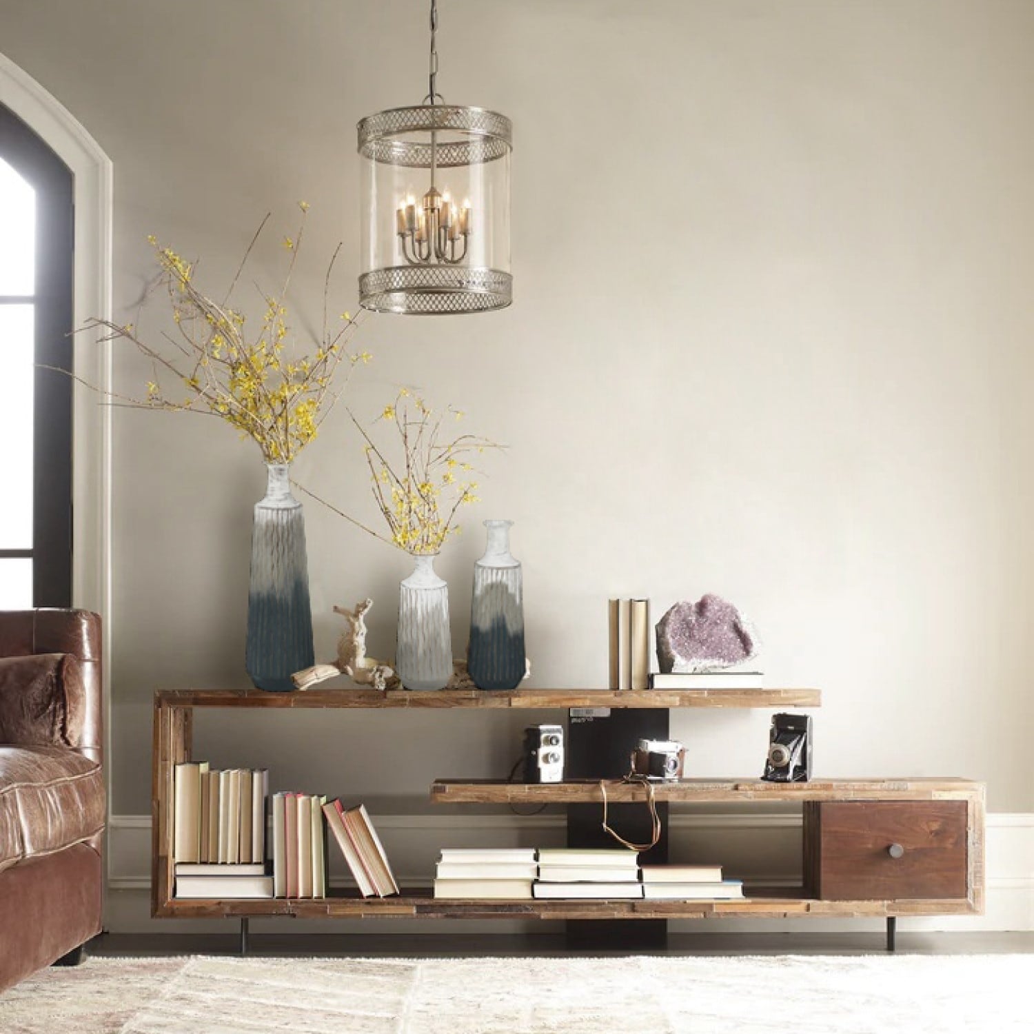 Vases en métal multicolores ombrés (lot de 3)