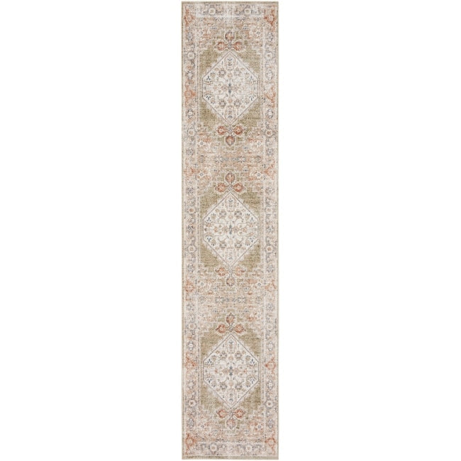 Tapis persan vieilli Nourison Abby lavable en machine pour l'intérieur uniquement