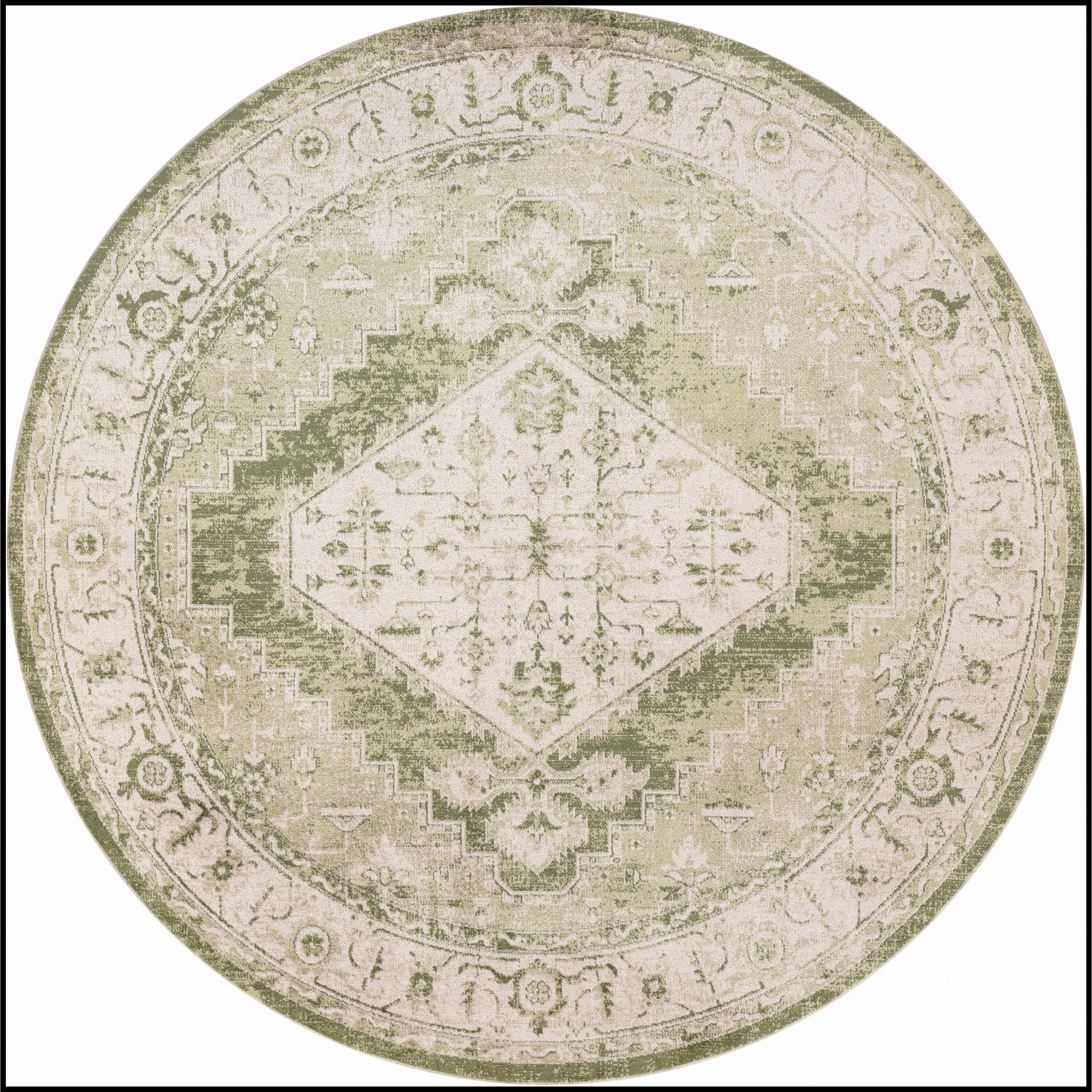 Tapis persan vieilli Nourison Abby lavable en machine pour l'intérieur uniquement