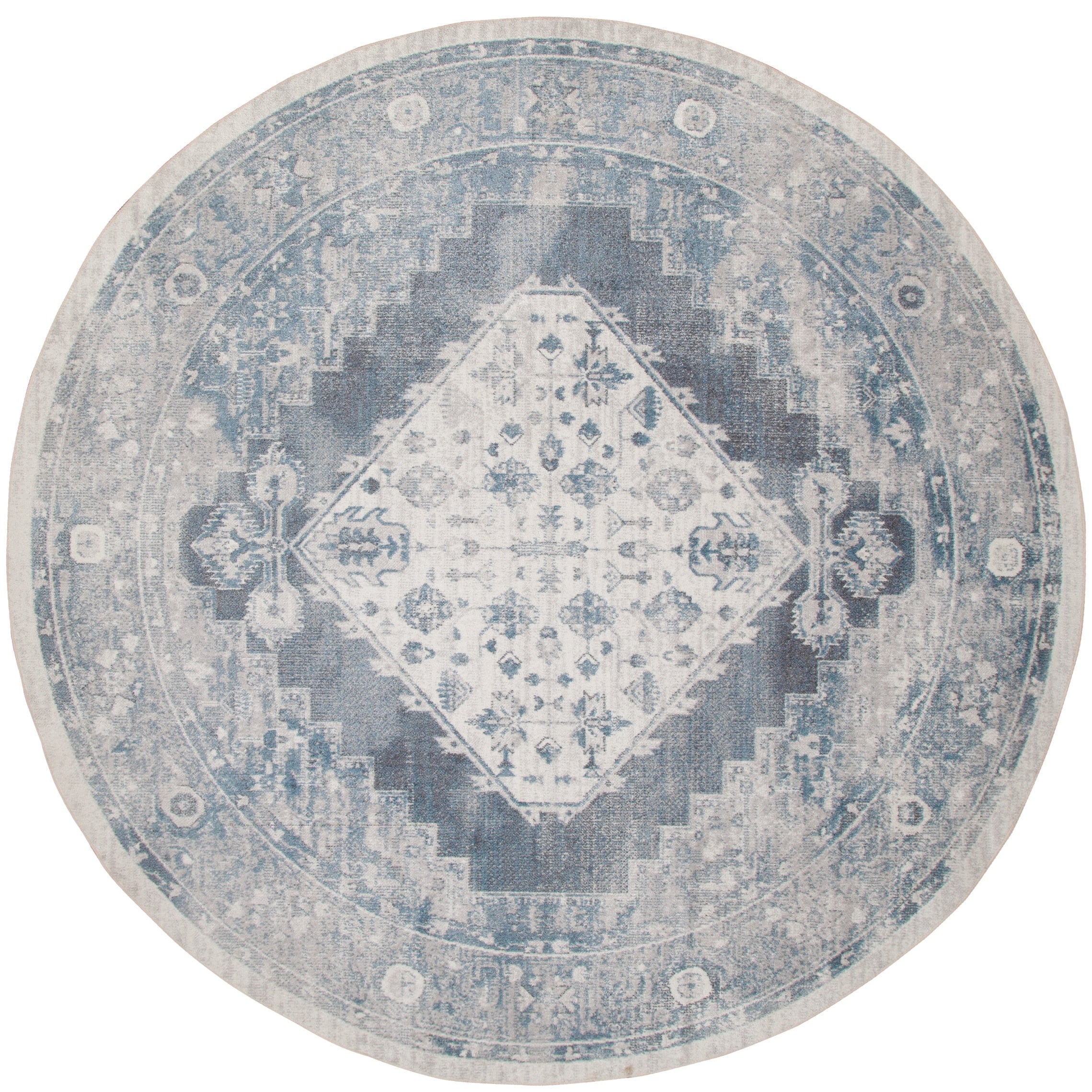 Tapis persan vieilli Nourison Abby lavable en machine pour l'intérieur uniquement