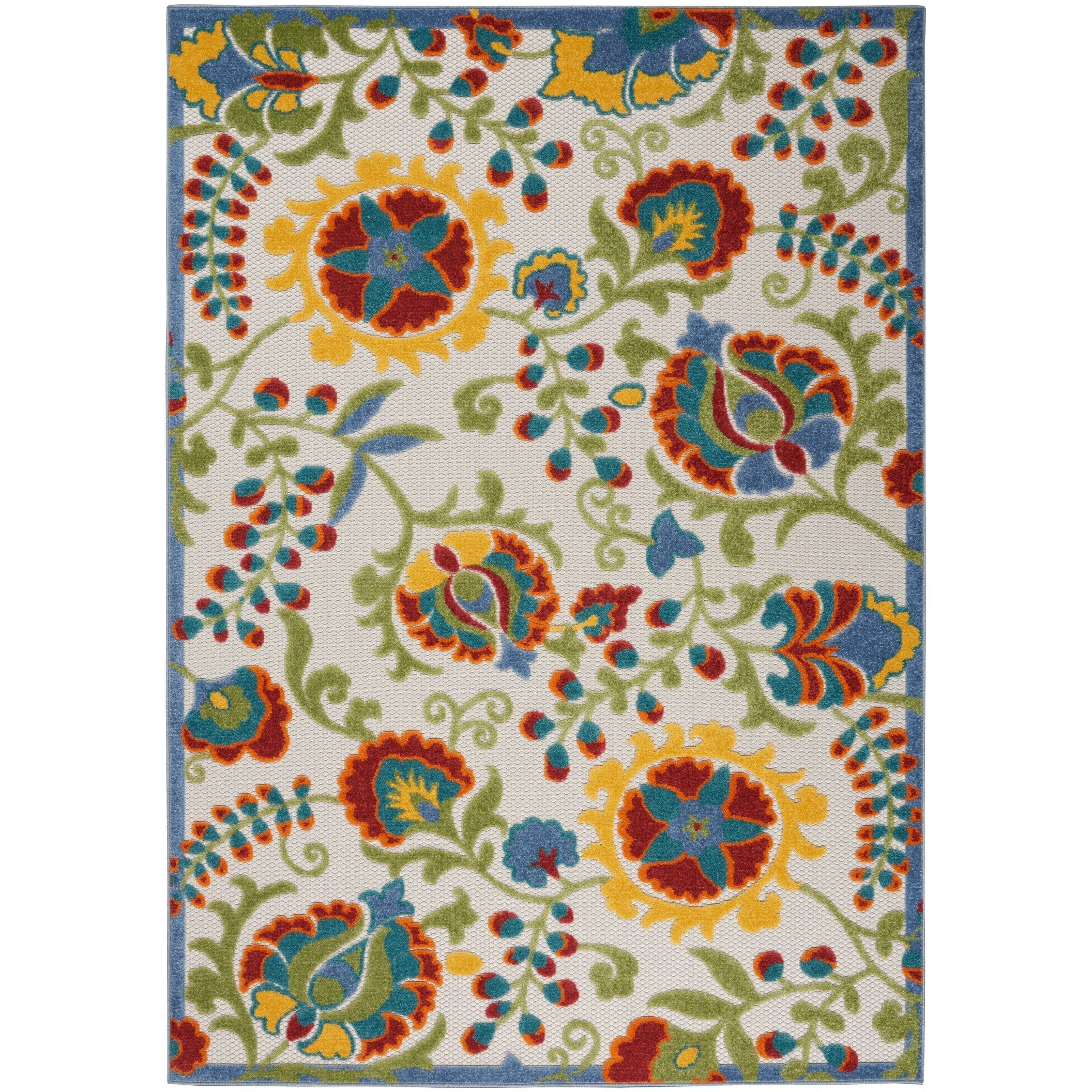 Tapis floral d'intérieur/extérieur Nourison Alice