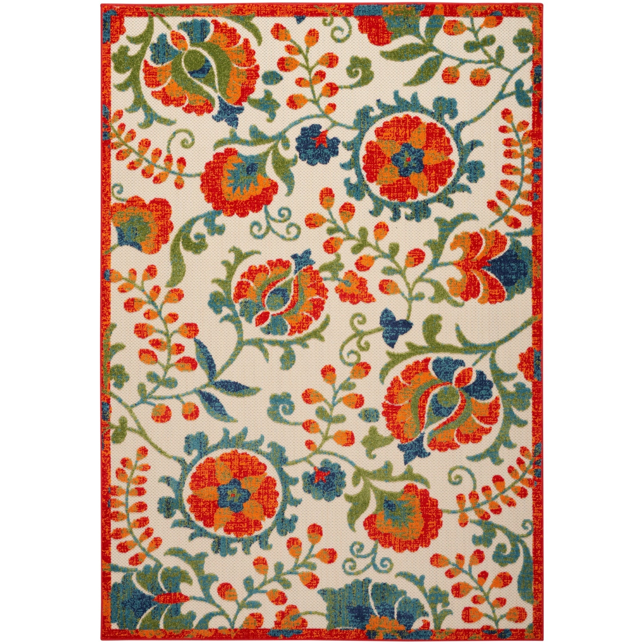 Tapis floral d'intérieur/extérieur Nourison Alice