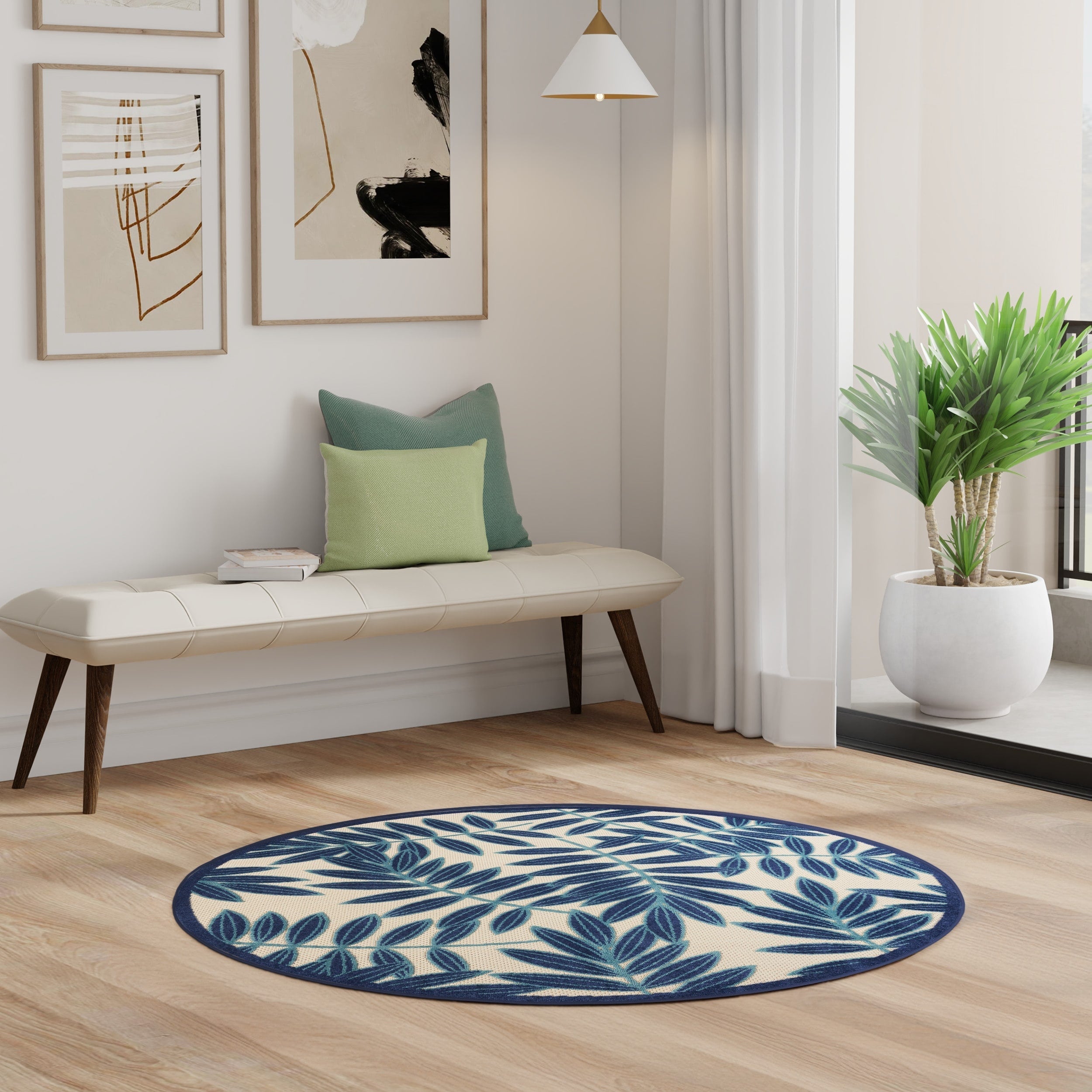 Tapis floral d'intérieur/extérieur Nourison Alice