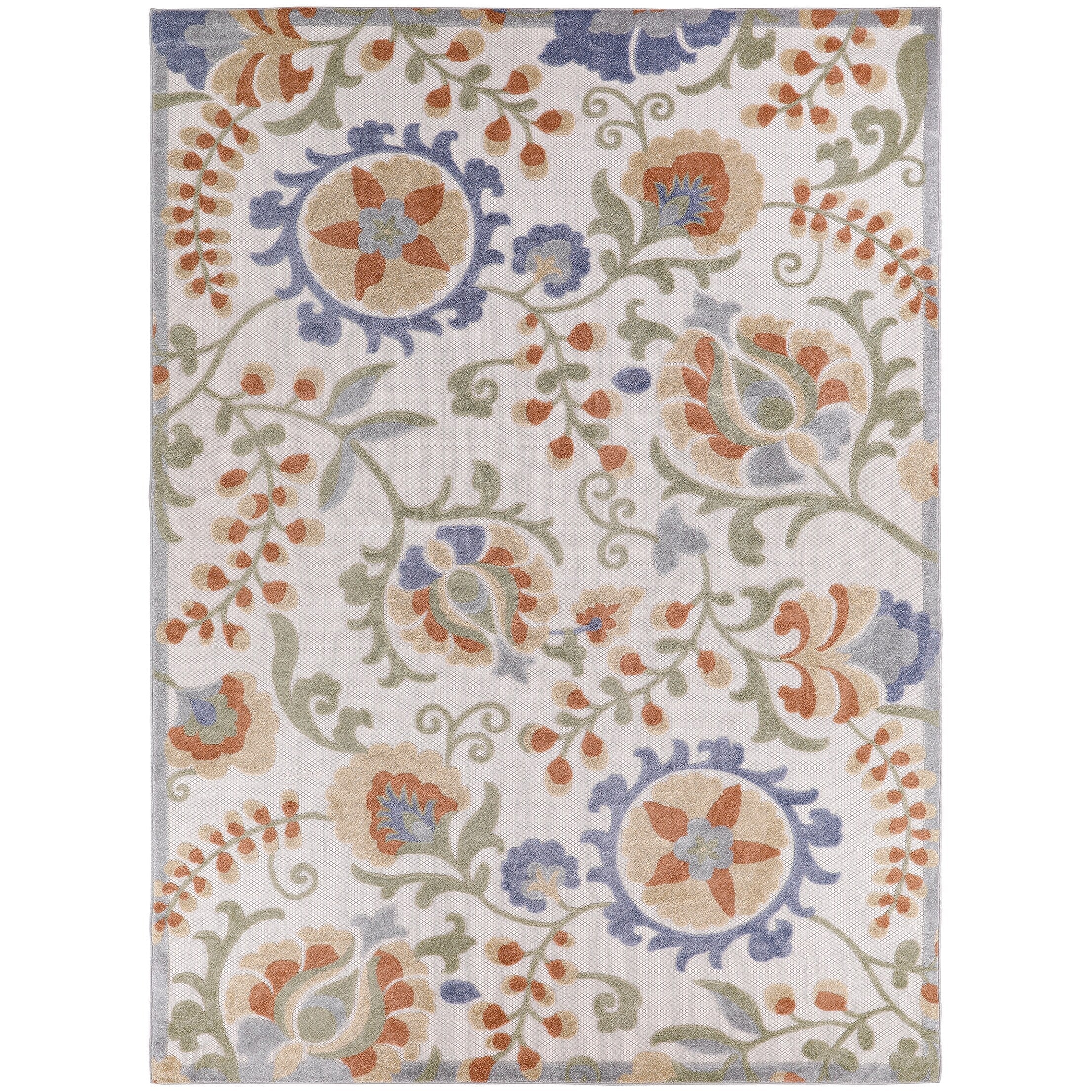 Tapis floral d'intérieur/extérieur Nourison Alice