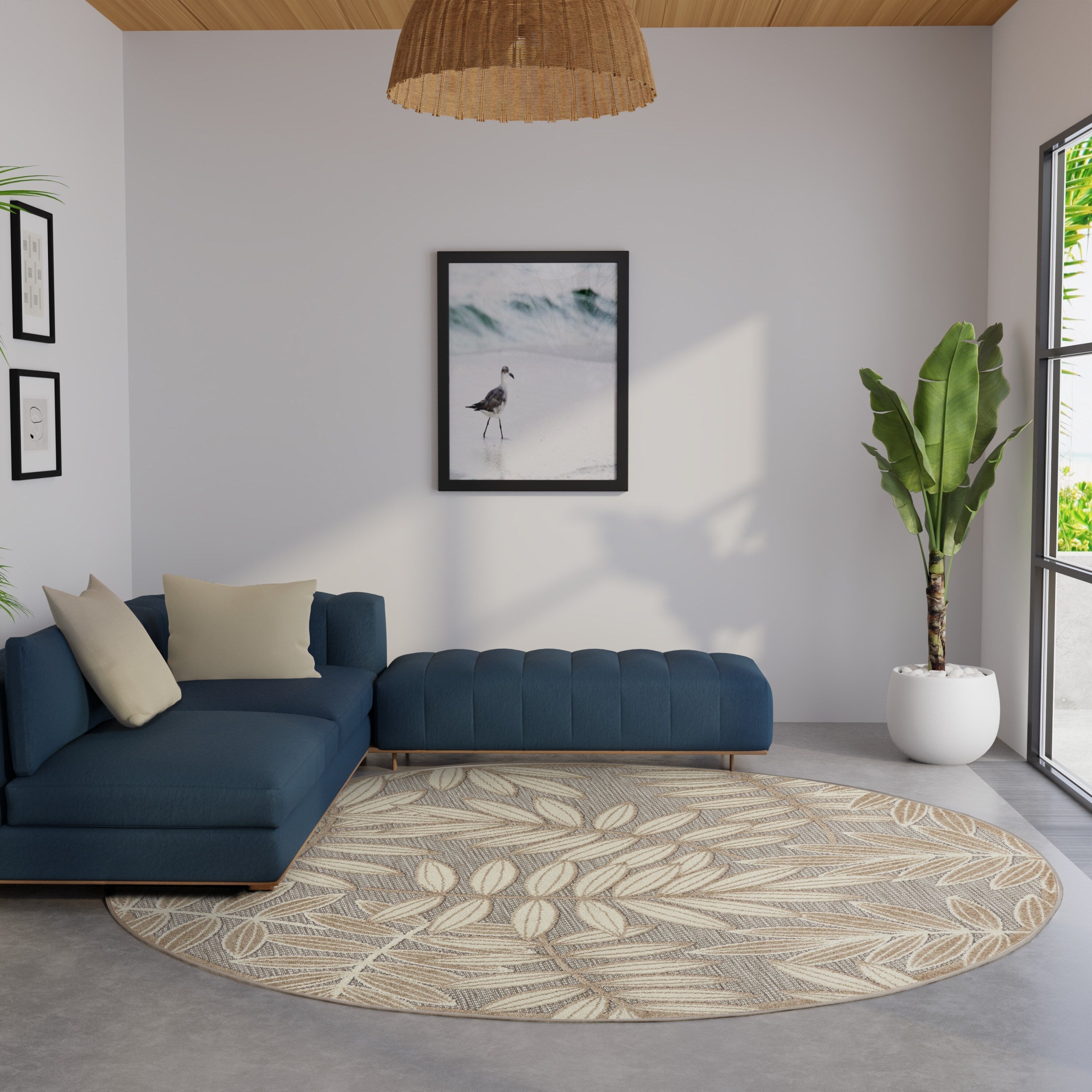 Tapis floral d'intérieur/extérieur Nourison Alice