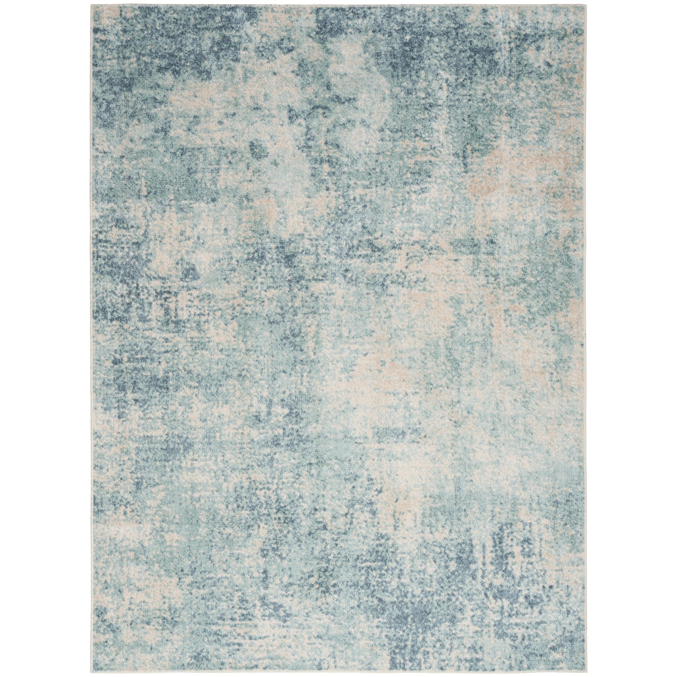 Tapis abstrait lavable en machine Nourison Astra