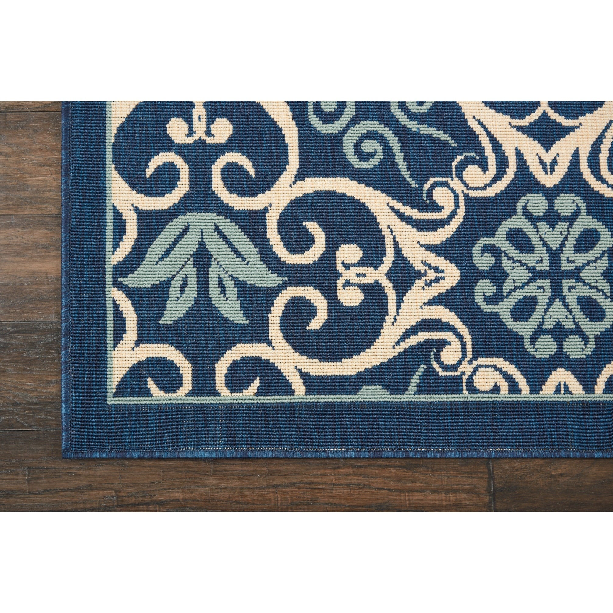 Tapis d'intérieur/extérieur géométrique floral des Caraïbes Nourison