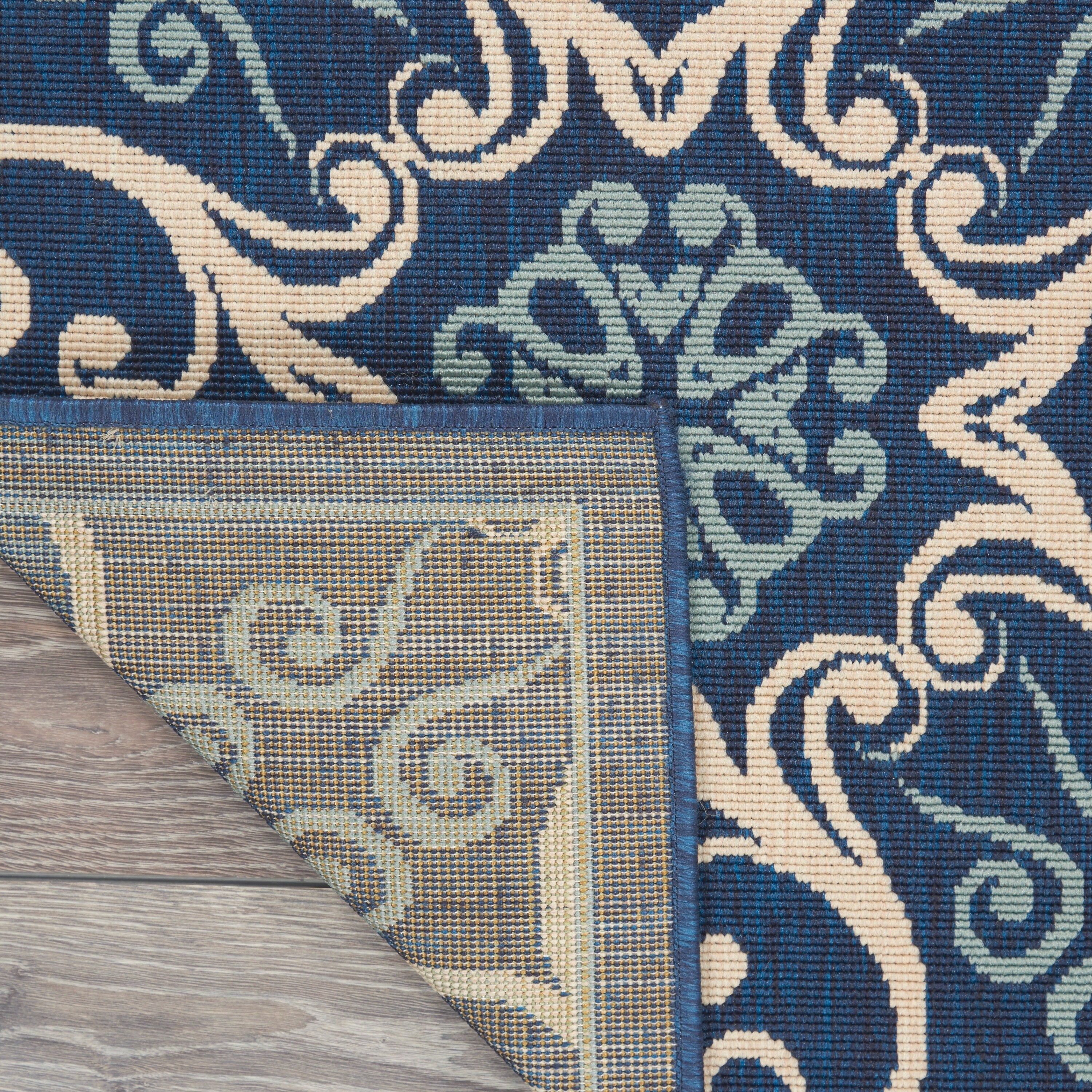 Tapis d'intérieur/extérieur géométrique floral des Caraïbes Nourison