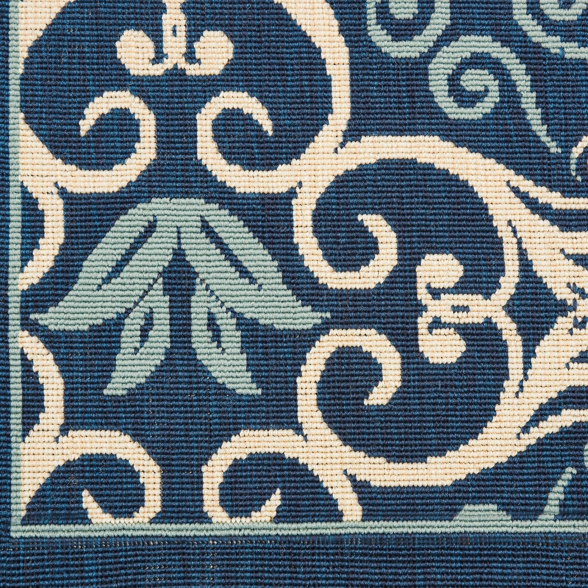 Tapis d'intérieur/extérieur géométrique floral des Caraïbes Nourison