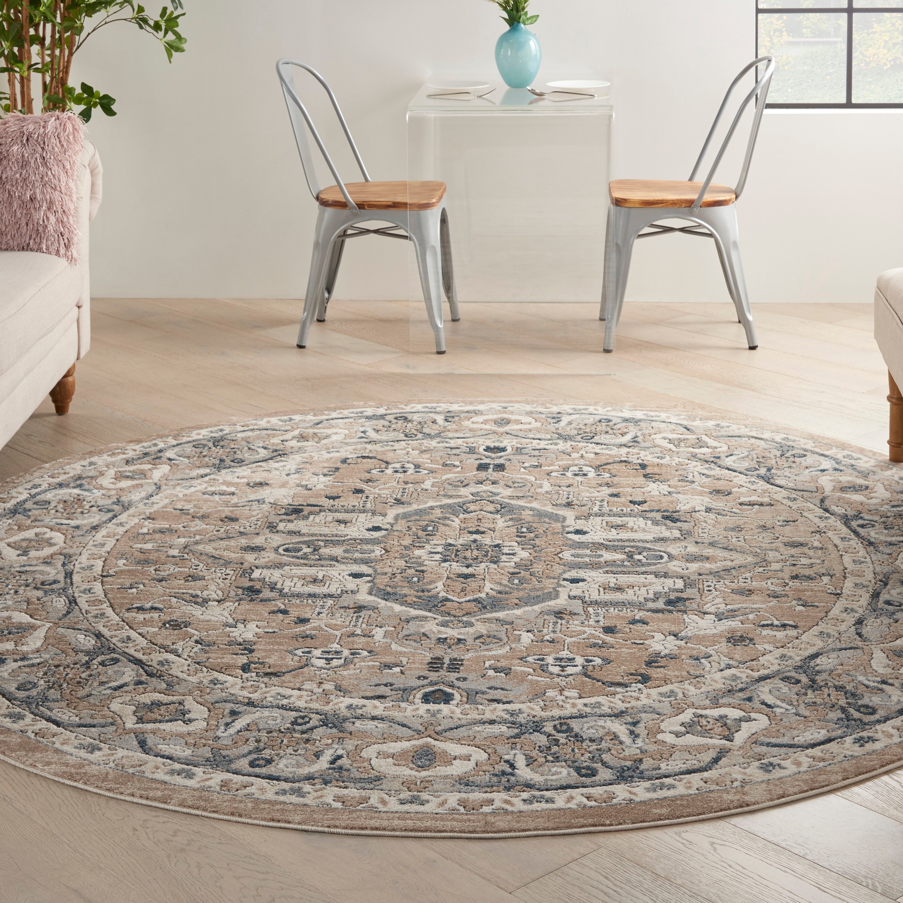 Tapis médaillon persan classique Nourison Concerto.