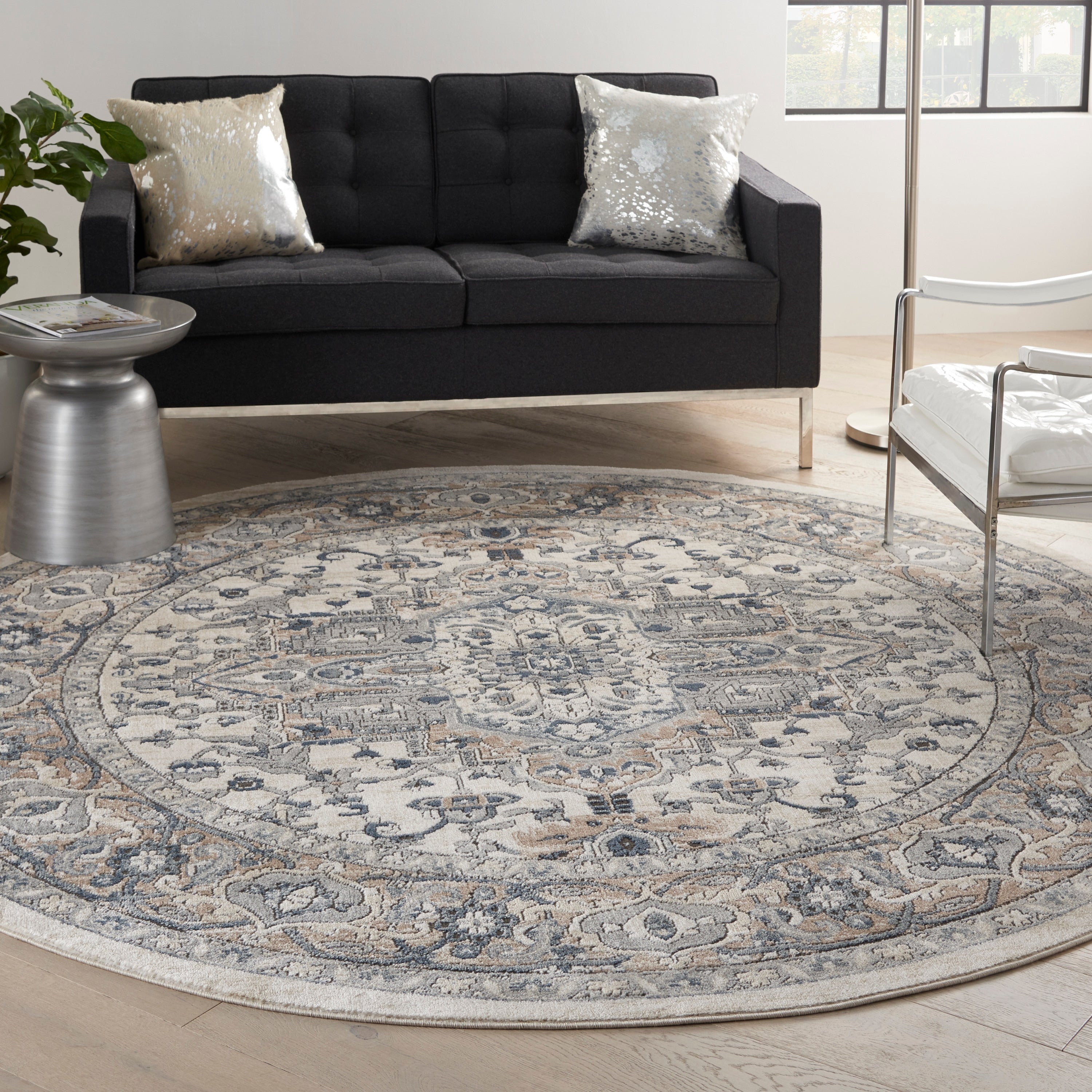 Tapis médaillon persan classique Nourison Concerto.