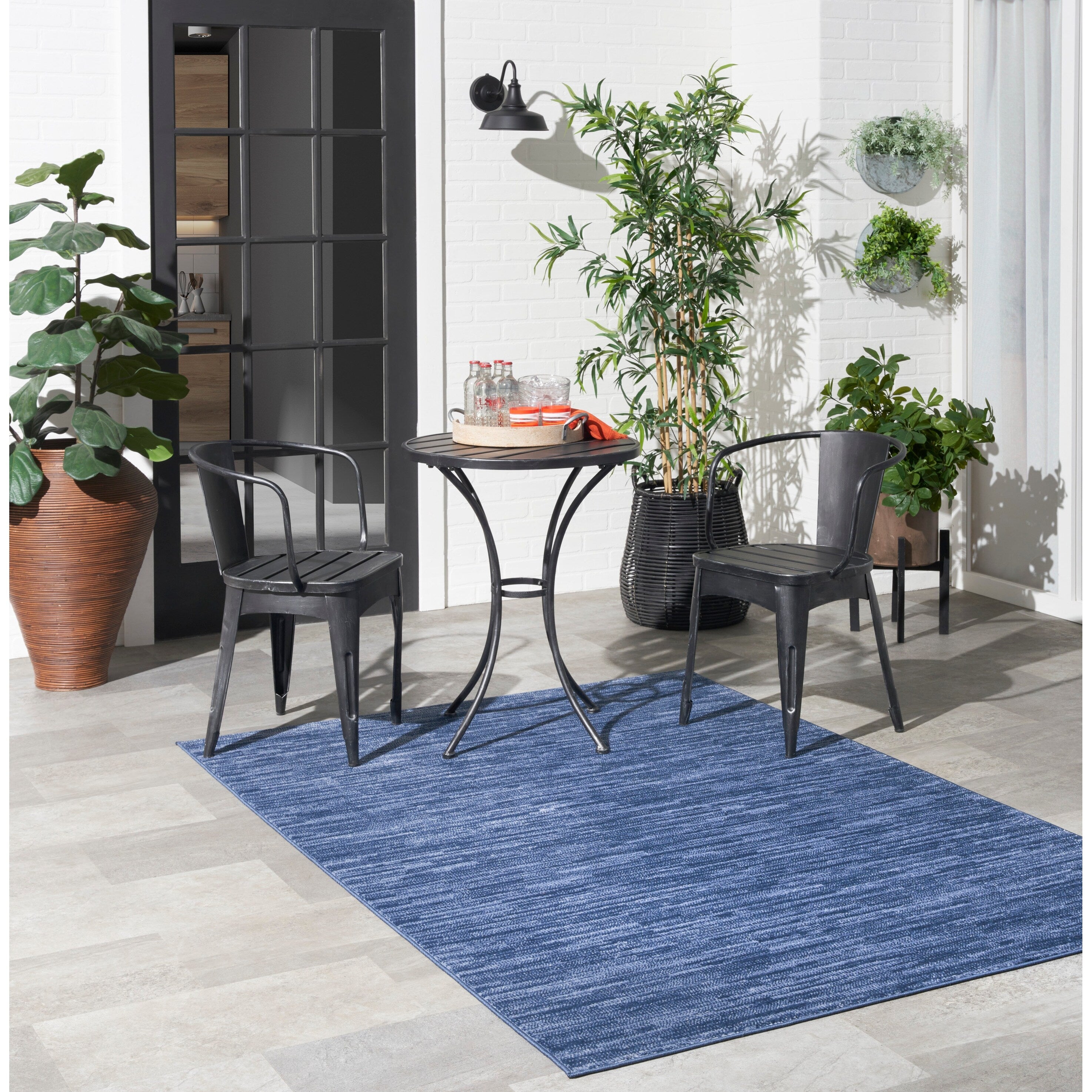 Tapis d'intérieur/extérieur moderne et solide Nourison