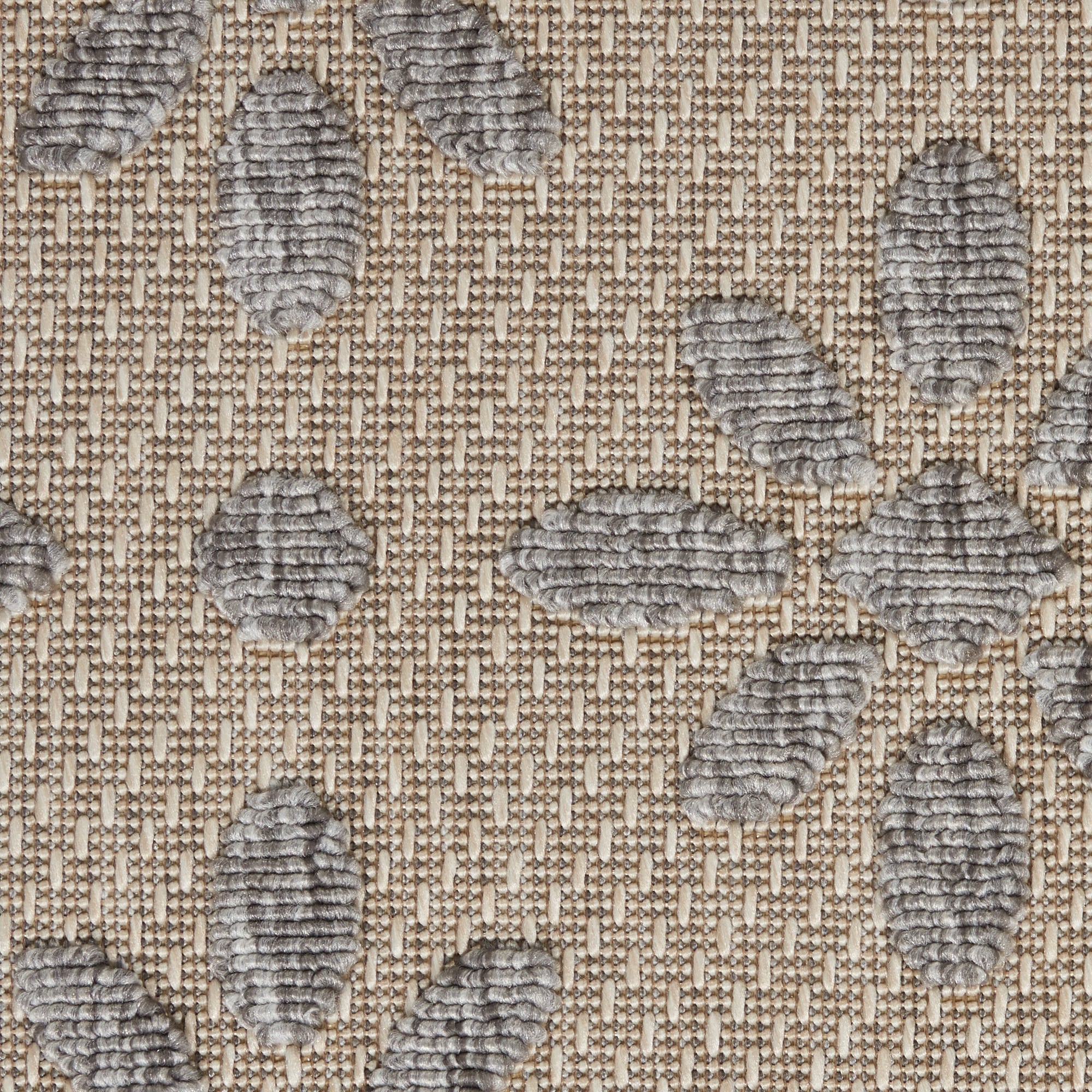 Tapis d'intérieur et d'extérieur géométrique moderne à motif floral et haut-bas Nourison Palamos