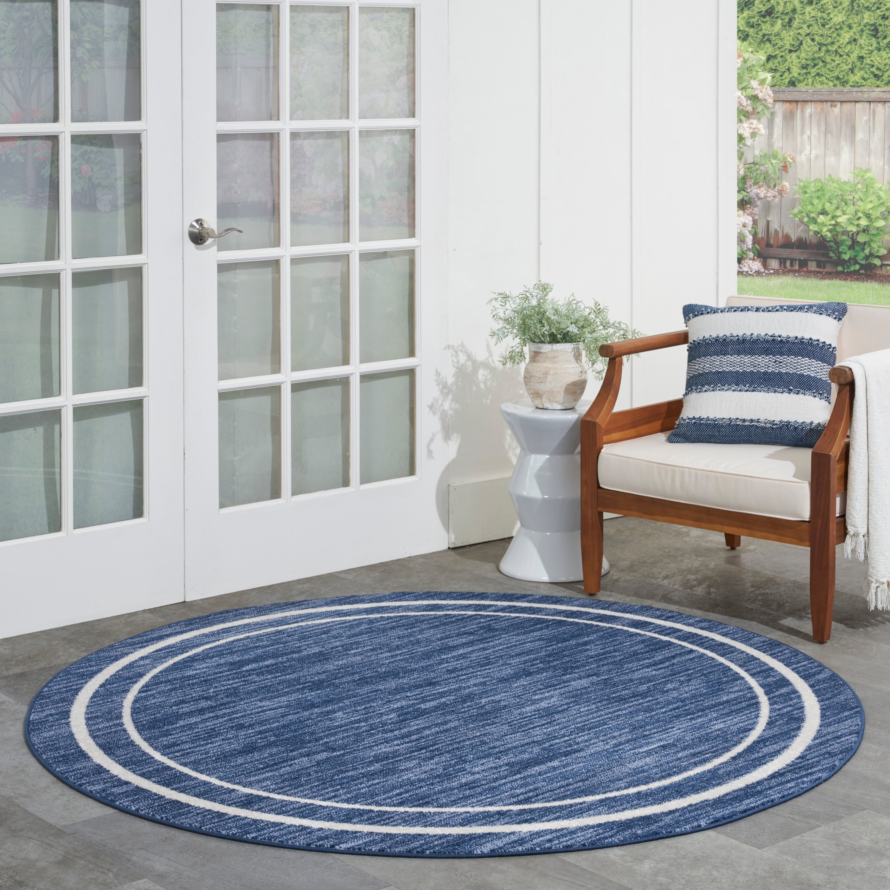 Tapis d'intérieur/extérieur uni Nourison Sandy