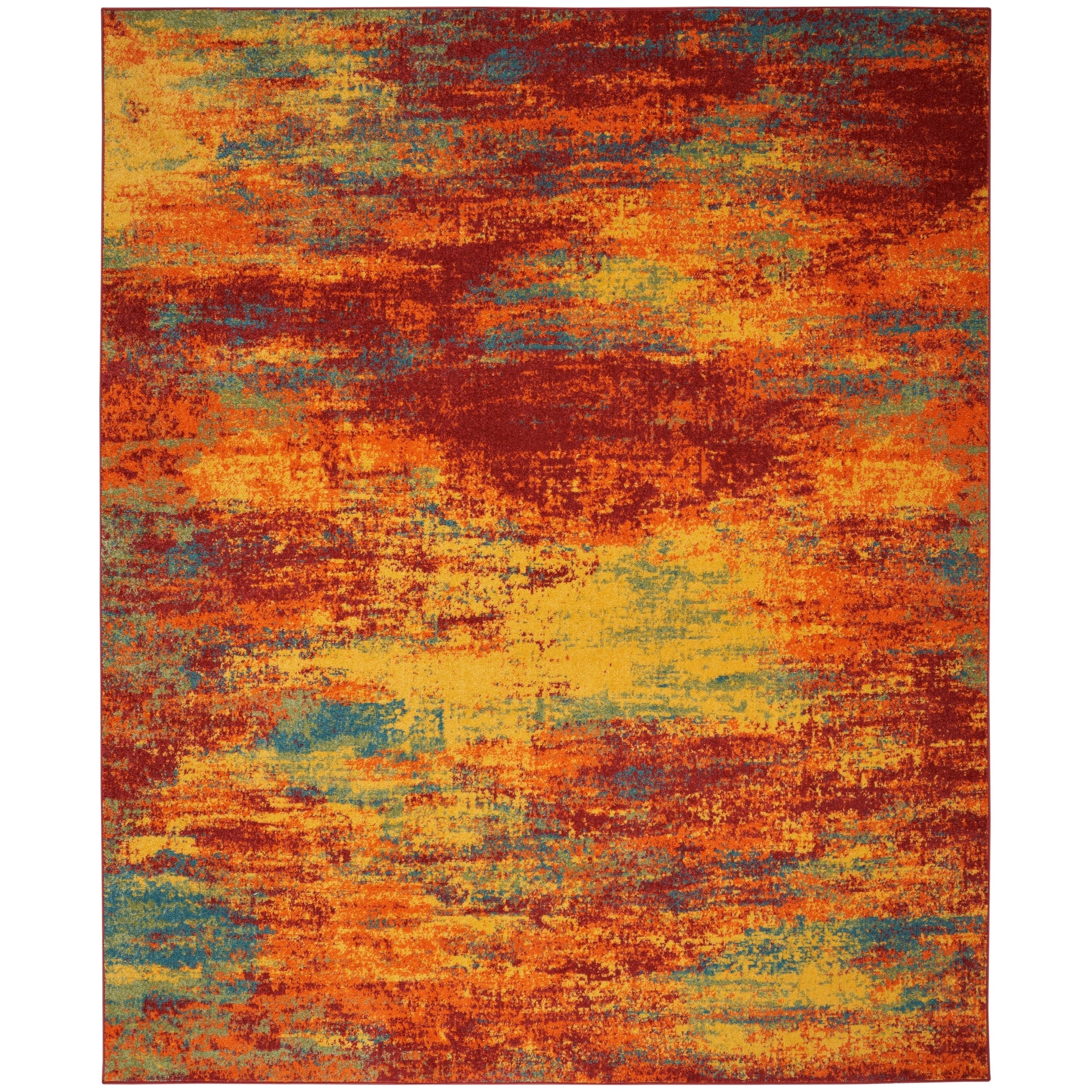 Tapis abstrait d'intérieur/extérieur Nourison Sandy