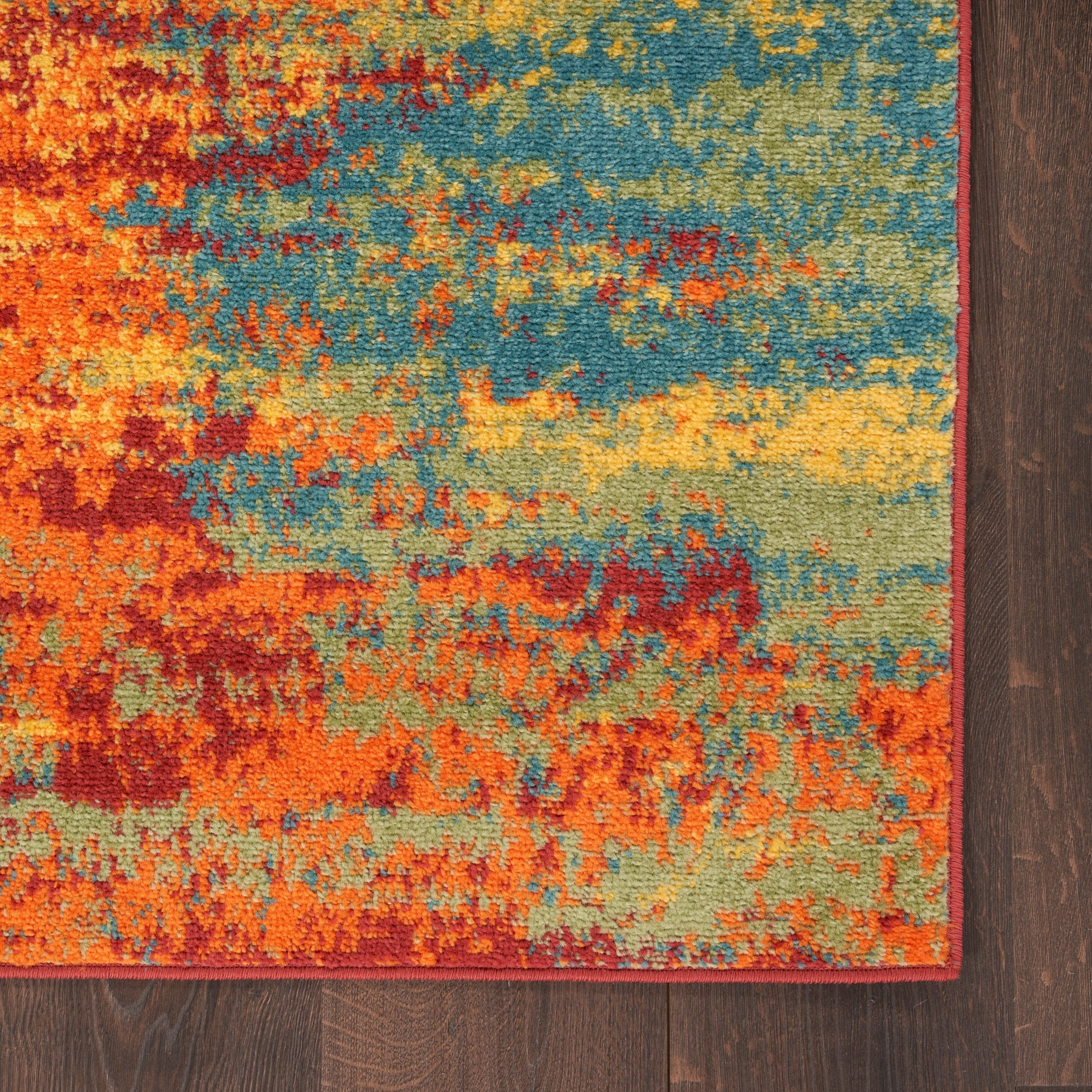 Tapis abstrait d'intérieur/extérieur Nourison Sandy