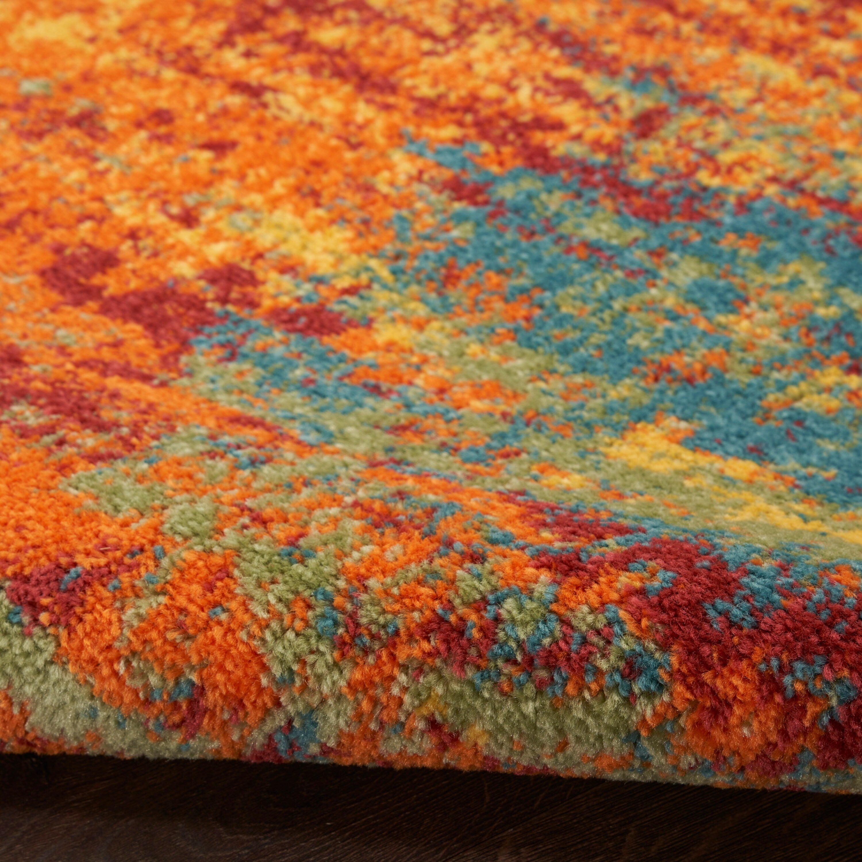 Tapis abstrait d'intérieur/extérieur Nourison Sandy