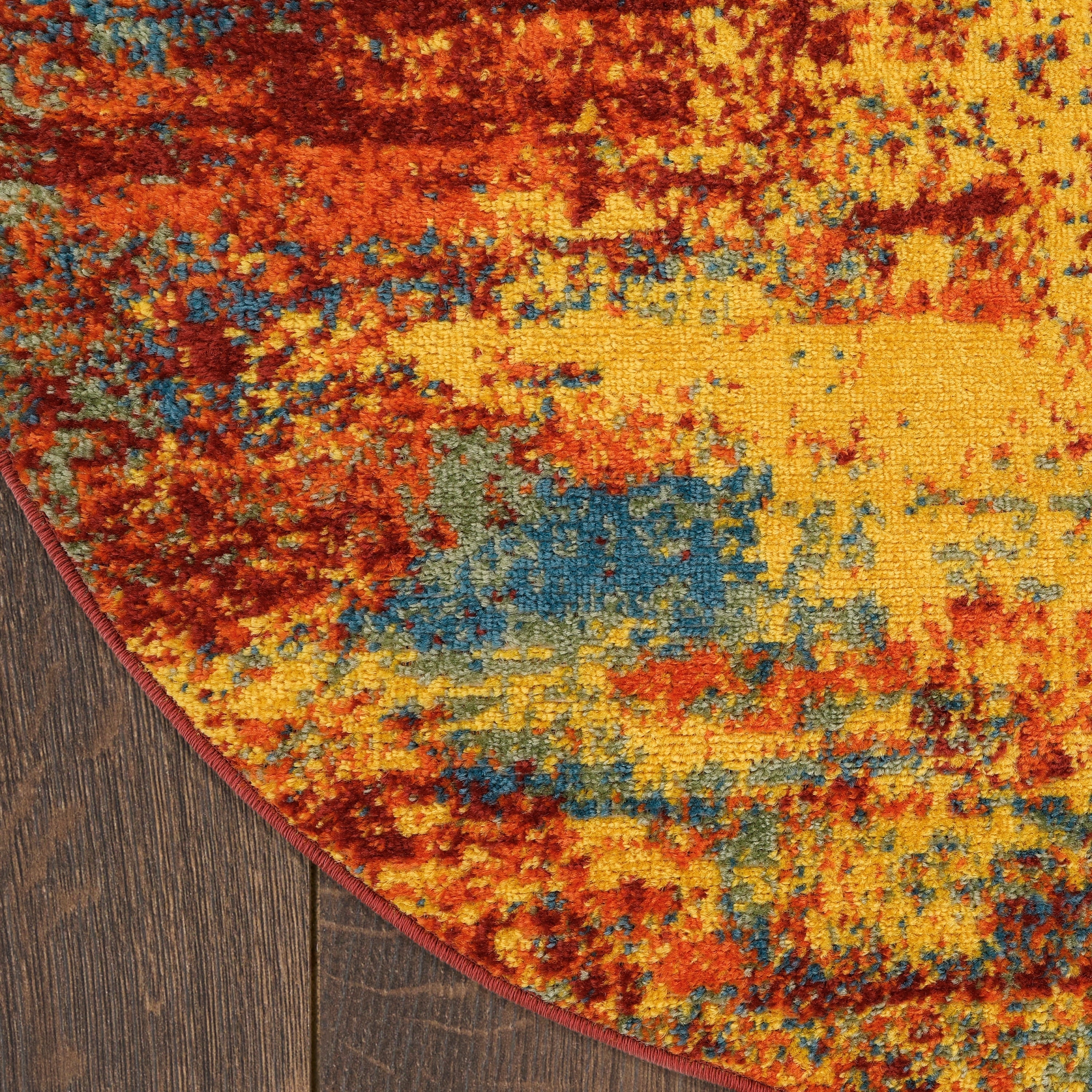 Tapis abstrait d'intérieur/extérieur Nourison Sandy