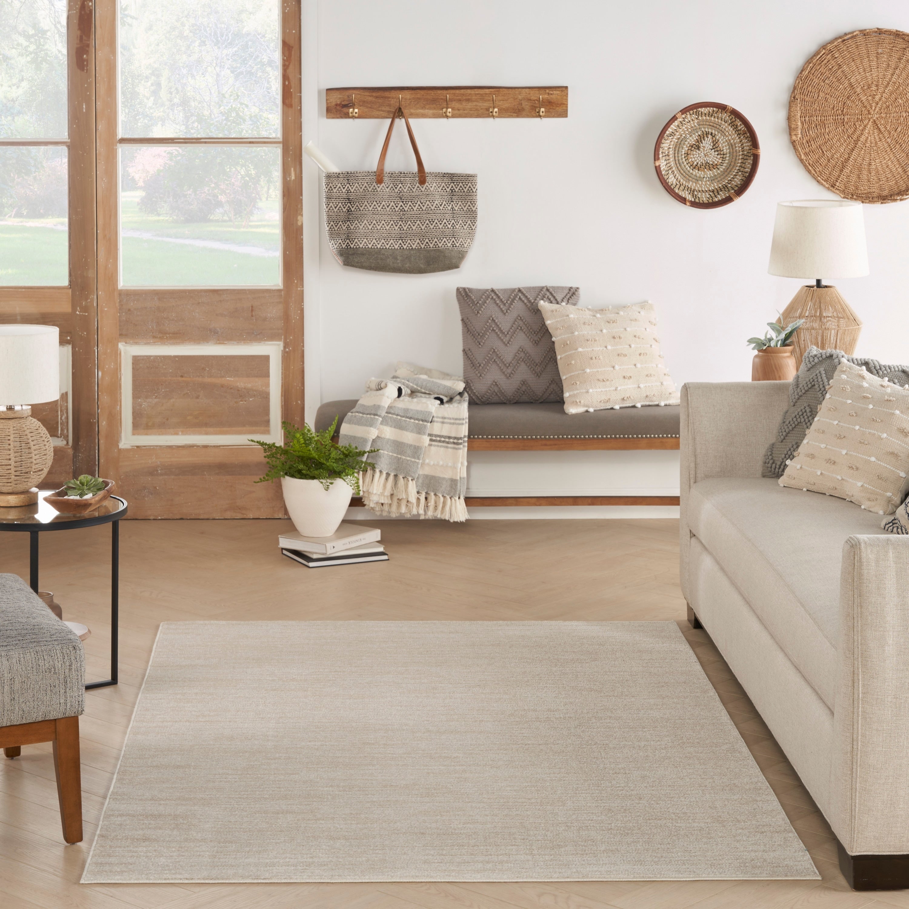 Tapis d'intérieur/extérieur moderne et solide Nourison