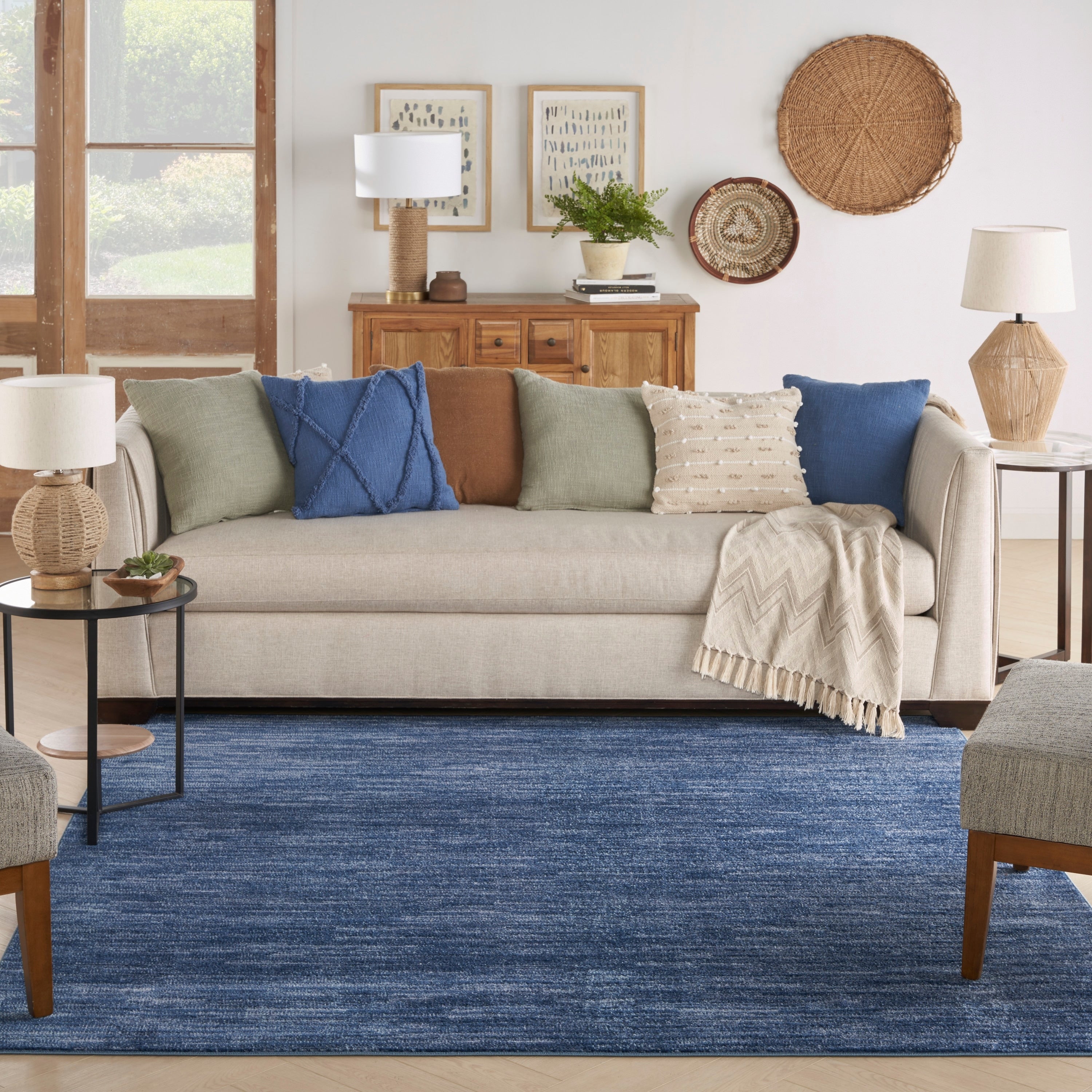 Tapis d'intérieur/extérieur moderne et solide Nourison