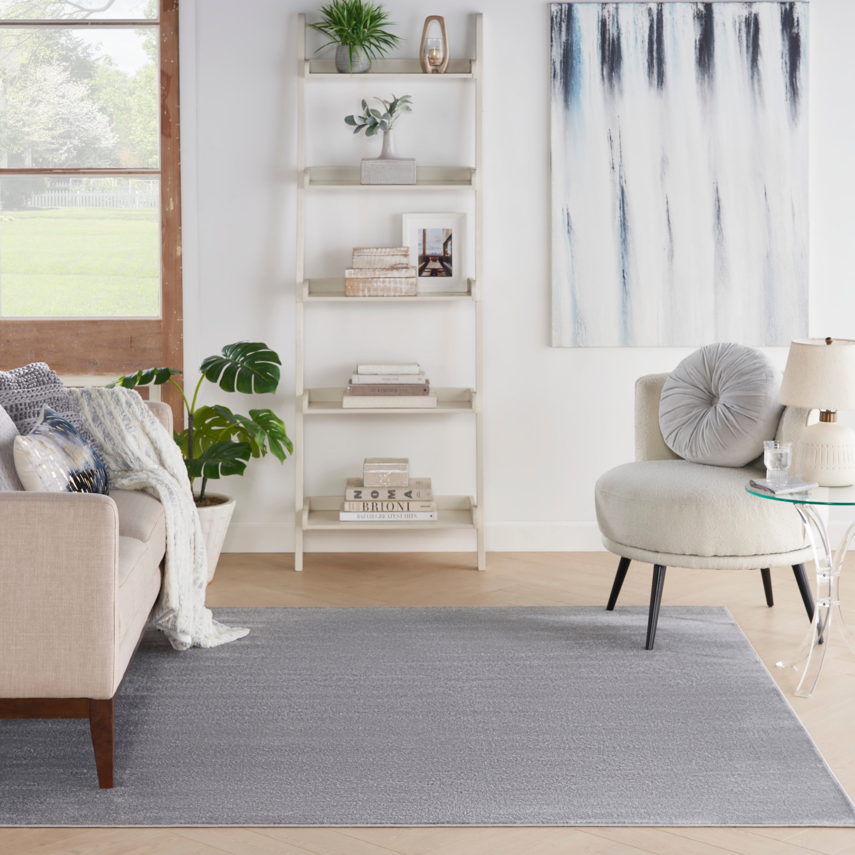 Tapis d'intérieur/extérieur moderne et solide Nourison