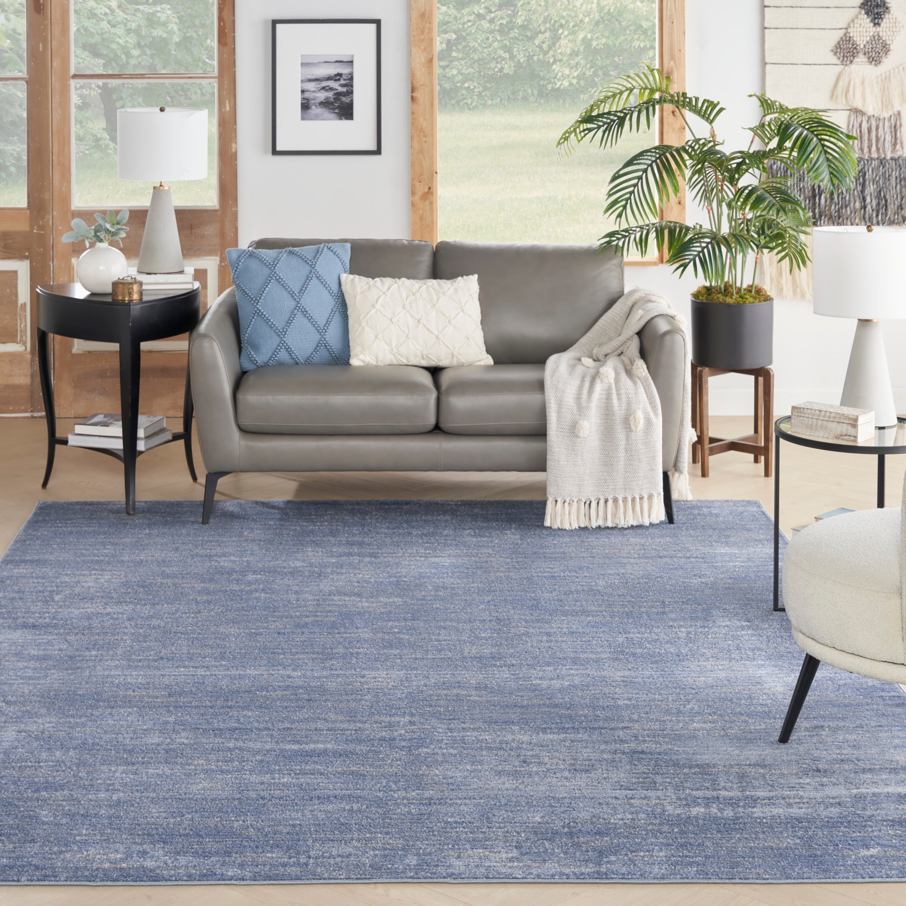 Tapis d'intérieur/extérieur moderne et solide Nourison