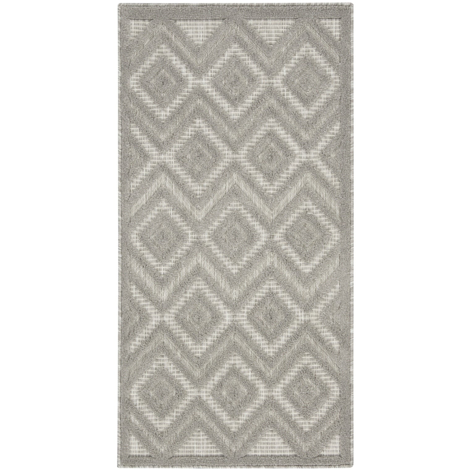 Tapis géométrique polyvalent à tissage plat pour intérieur/extérieur Nourison