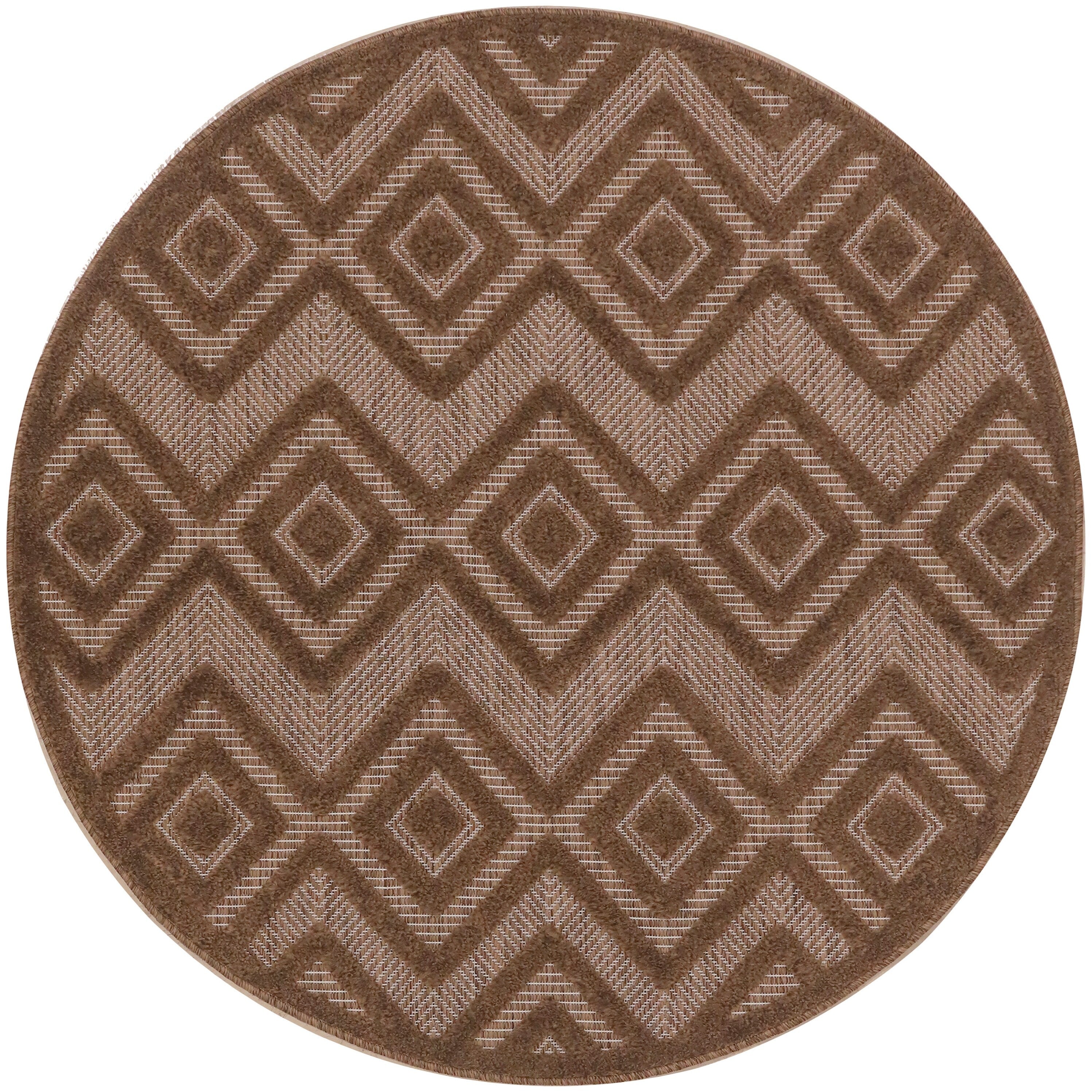 Tapis géométrique polyvalent à tissage plat pour intérieur/extérieur Nourison