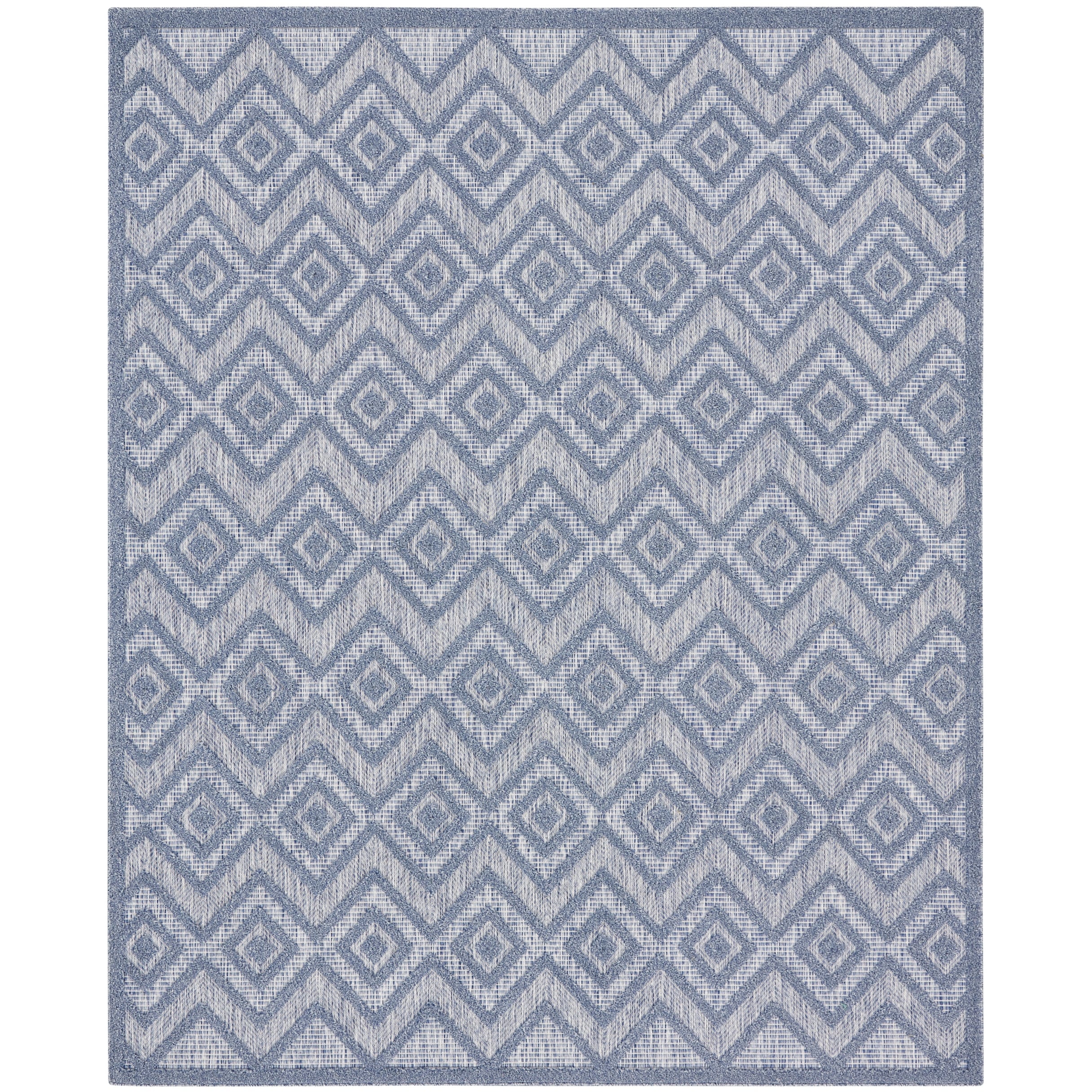 Tapis géométrique polyvalent à tissage plat pour intérieur/extérieur Nourison