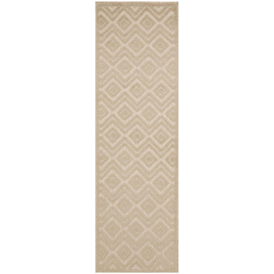 Tapis géométrique polyvalent à tissage plat pour intérieur/extérieur Nourison