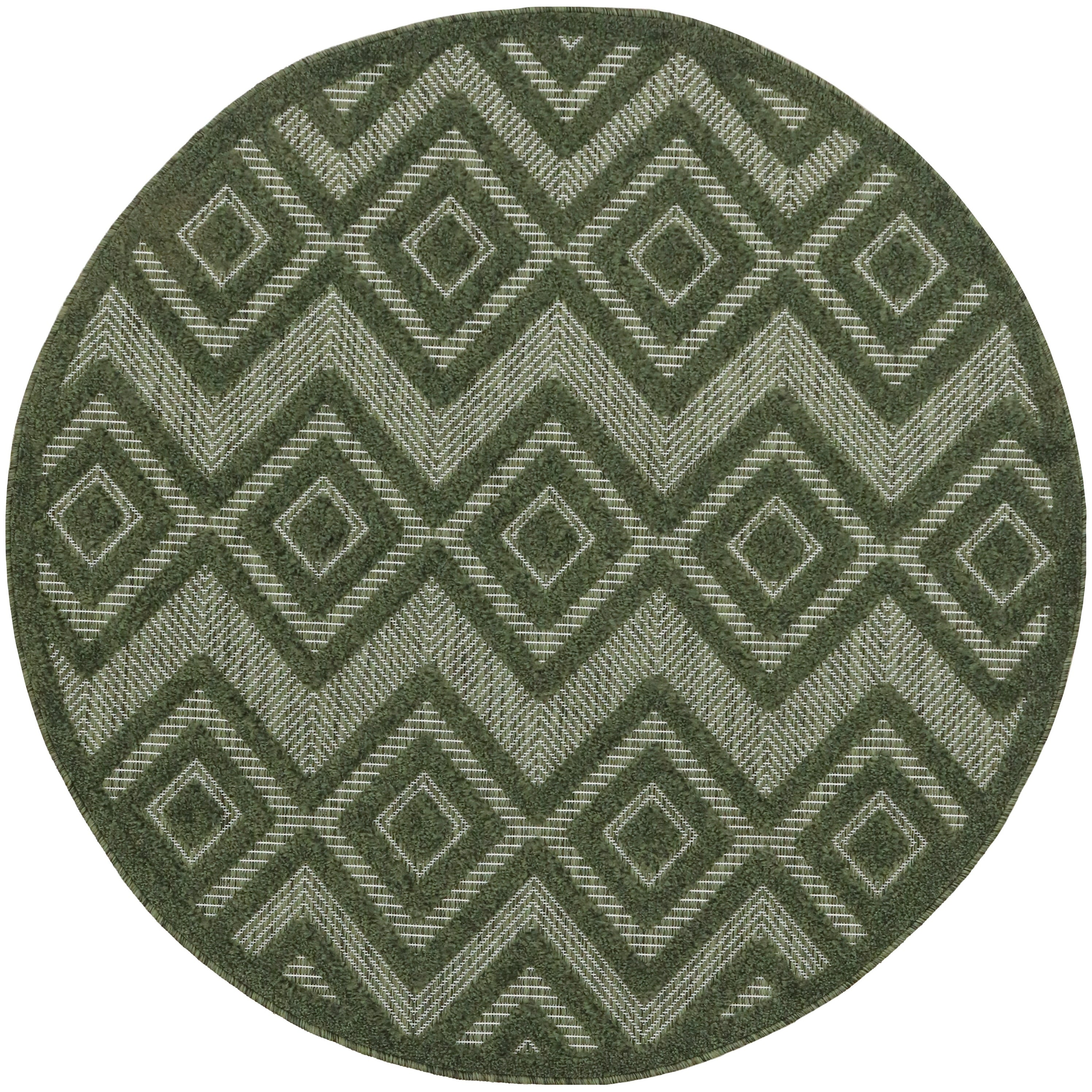 Tapis géométrique polyvalent à tissage plat pour intérieur/extérieur Nourison