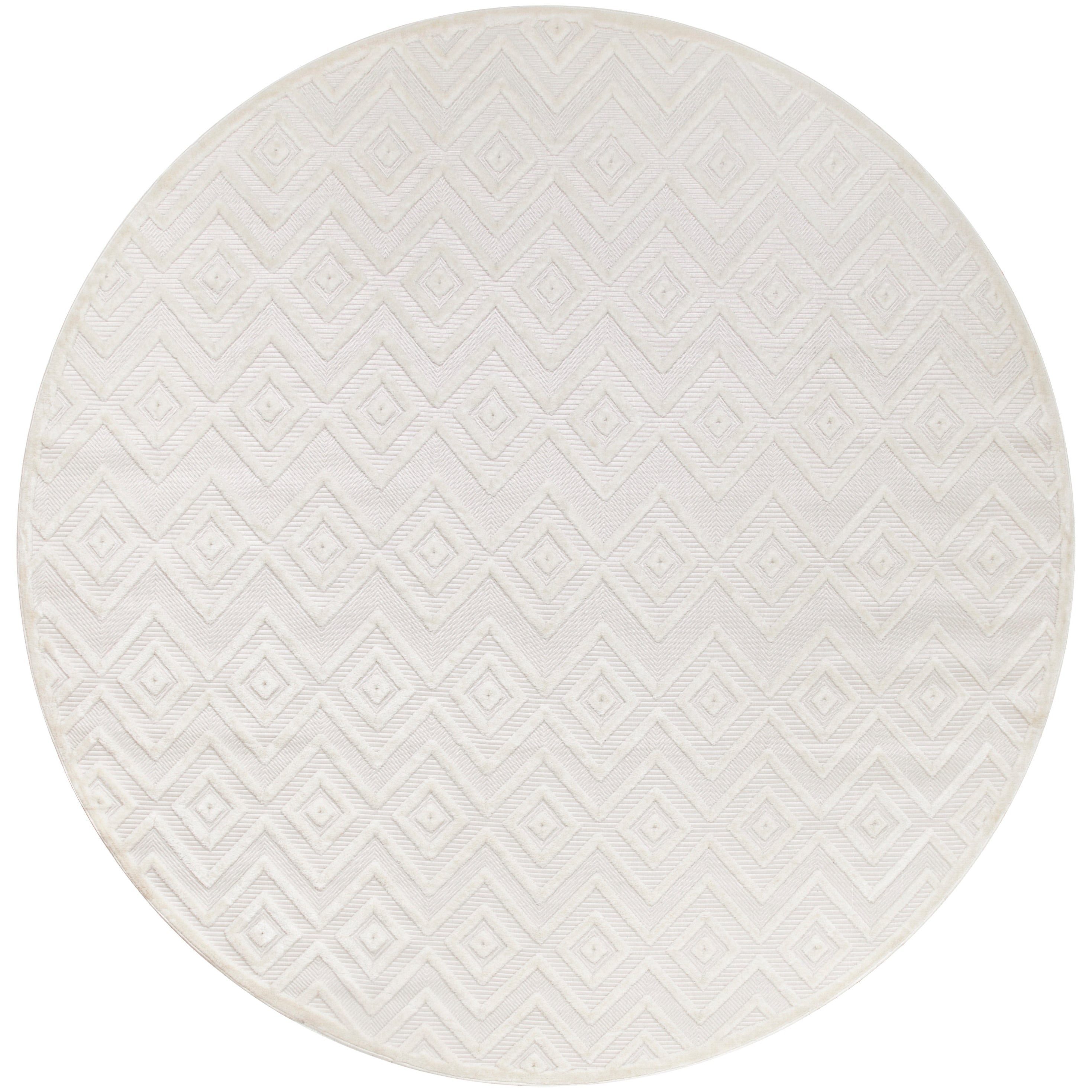 Tapis géométrique polyvalent à tissage plat pour intérieur/extérieur Nourison