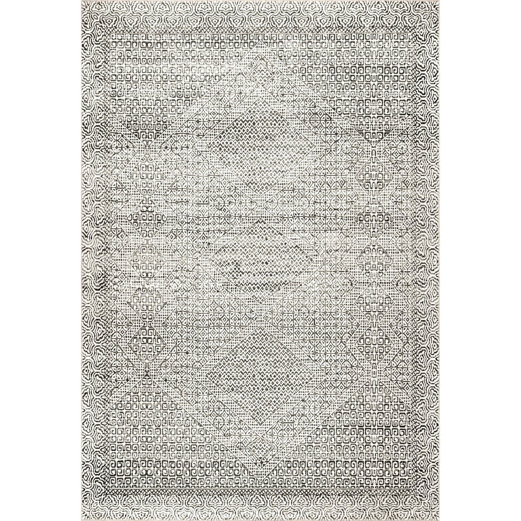 Tapis lavable en machine Nuloom Hart SpinClean Abstract Tribal