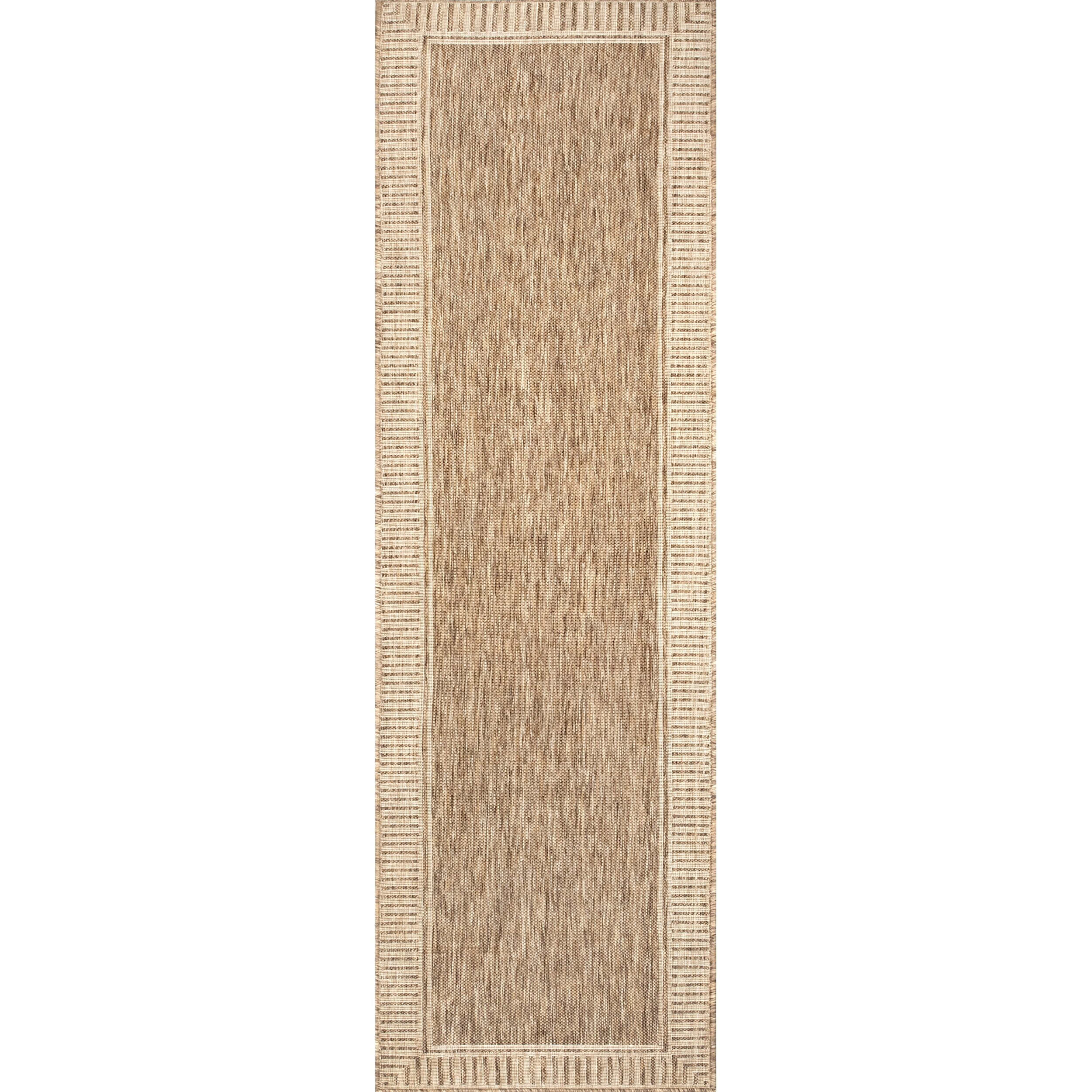 Tapis d'intérieur/extérieur classique à bordures Nuloom Leah