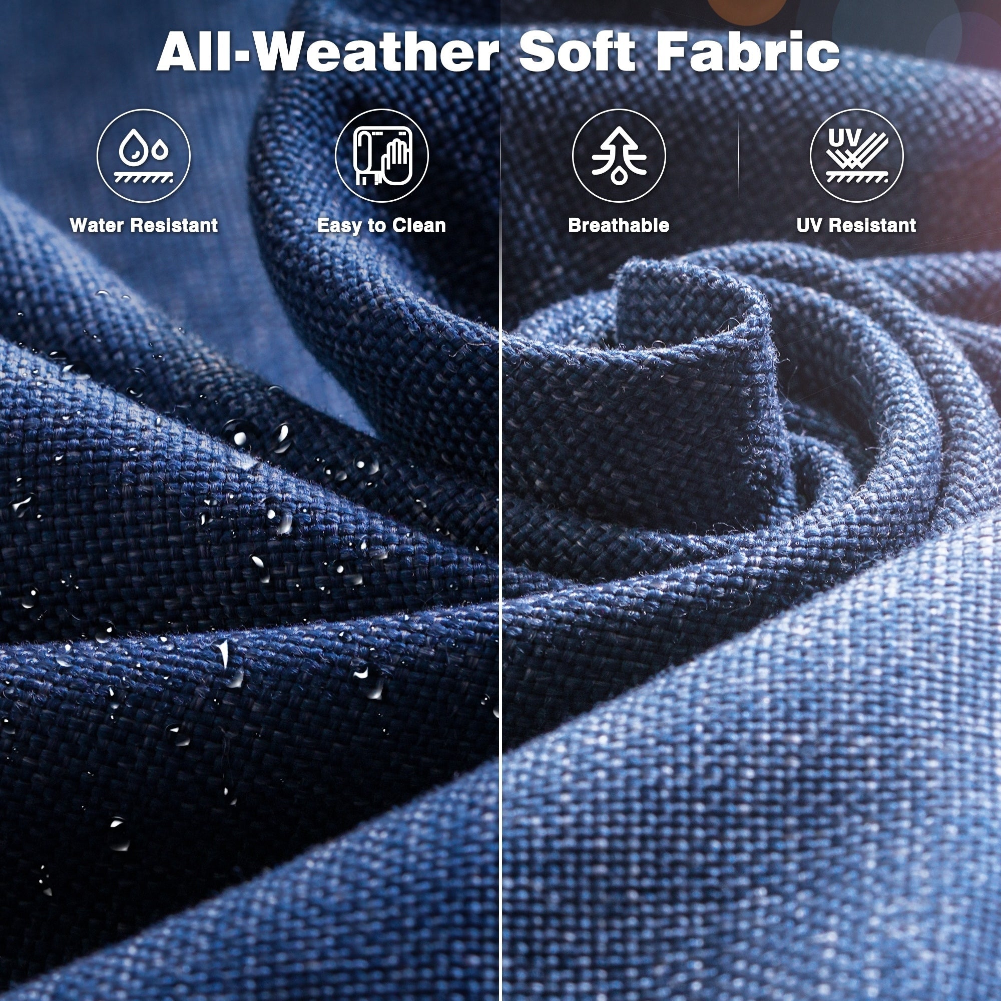 Ensemble de 8 chaises pivotantes en osier pour patio OVIOS