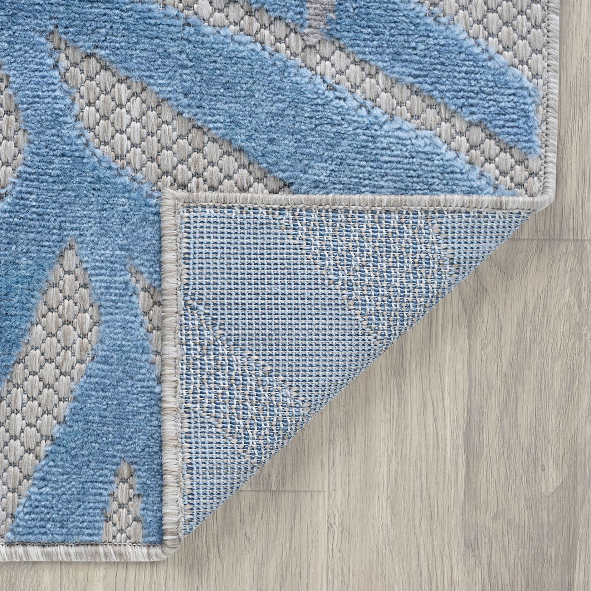 Tapis d'intérieur/extérieur à motif floral côtier Origin.