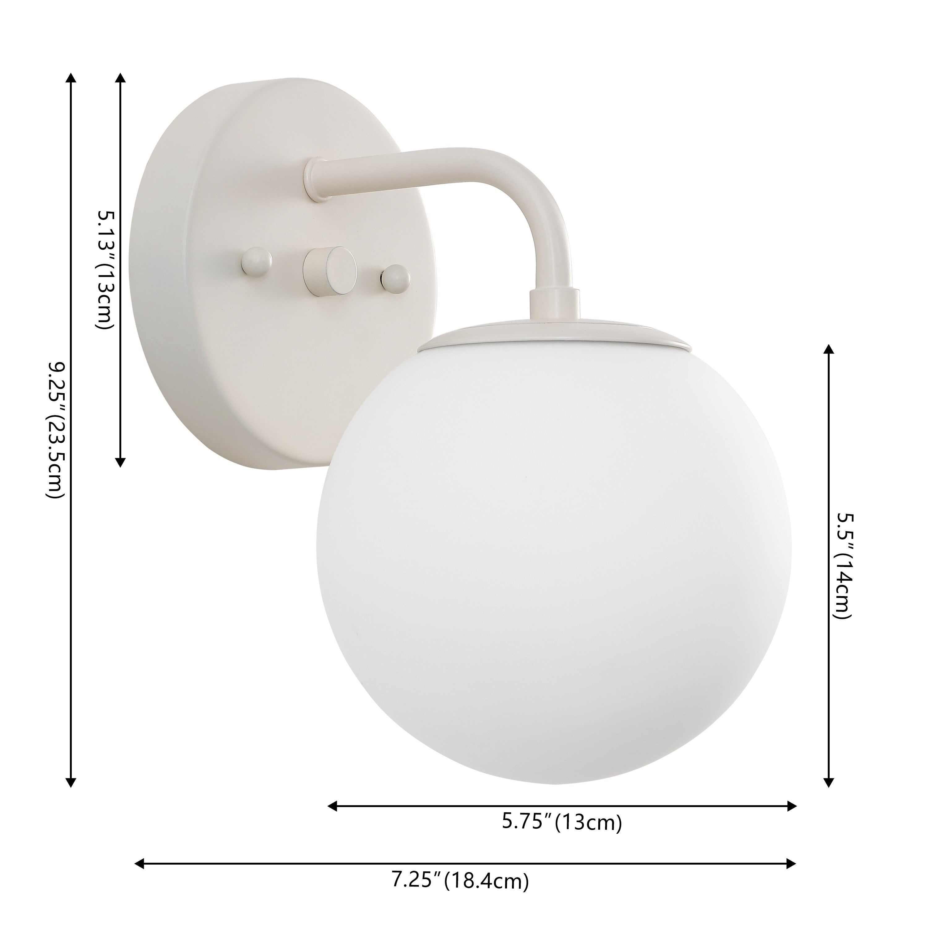 Luminaire de coiffeuse moderne à LED en métal et verre dépoli, par JONATHAN Y