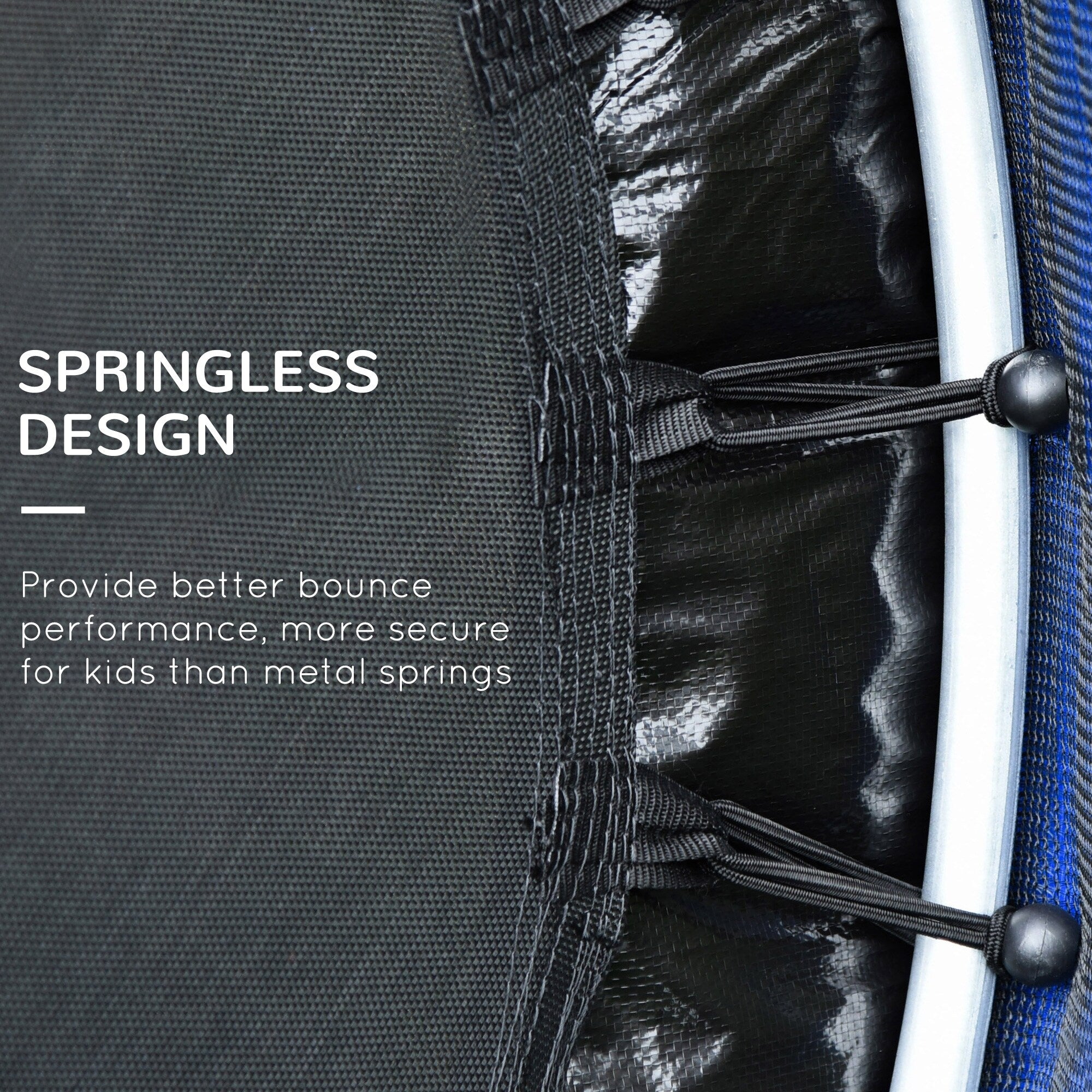 Trampoline Outsunny pour enfants de 1,5 m de diamètre avec filet pour l'intérieur et l'extérieur, de 3 à 6 ans