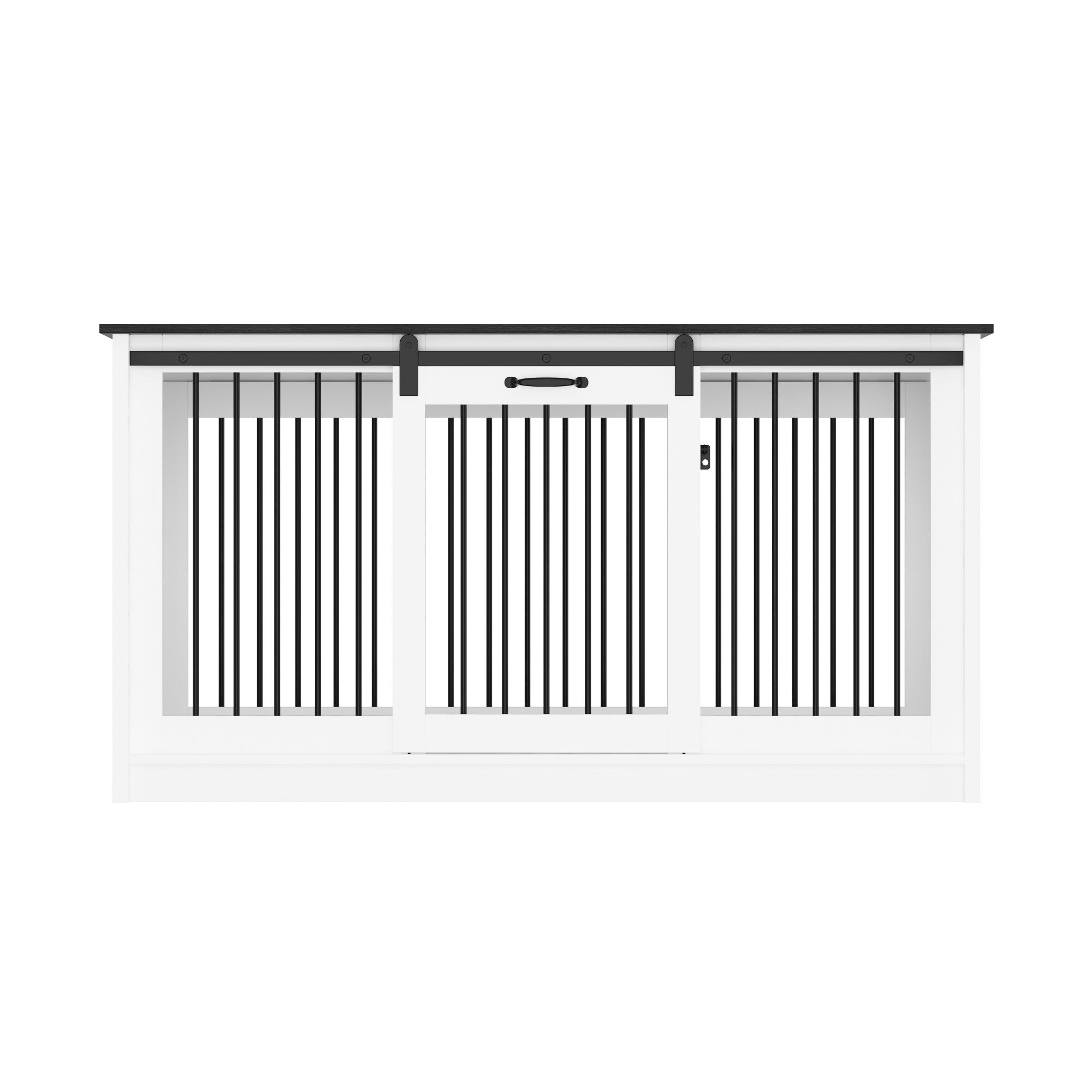 Cage pour chien élégante et robuste avec renfort en tube de fer