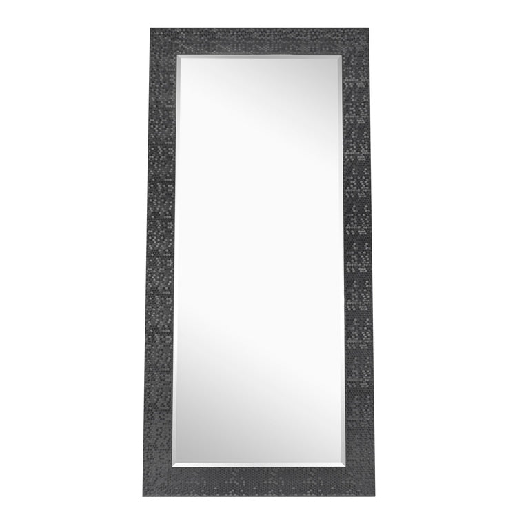 Miroir vertical pleine longueur à motif mosaïque de qualité supérieure - Miroir d'habillage complet sur pied, incliné ou autoportant