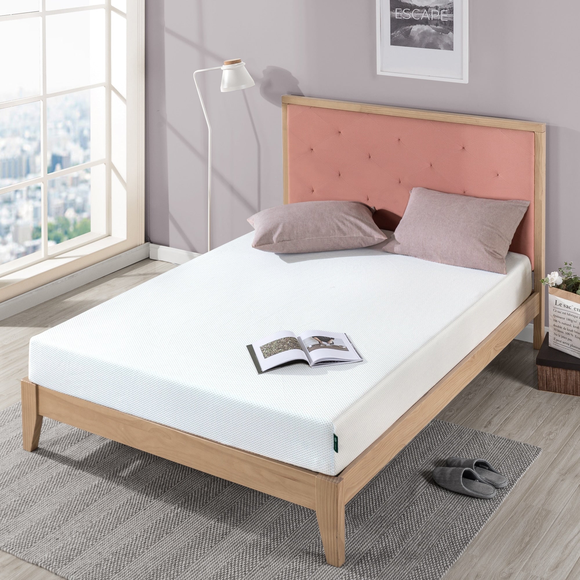 Matelas en mousse à mémoire de forme Priage by Zinus de 8 pouces au thé vert