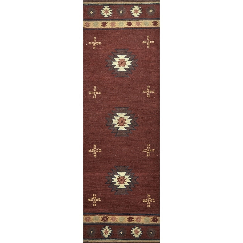 Tapis en laine touffeté à la main Alora Decor Ryder Southwestern