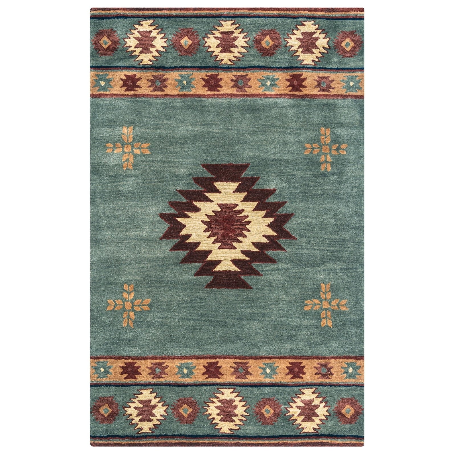 Tapis en laine touffeté à la main Alora Decor Ryder Southwestern