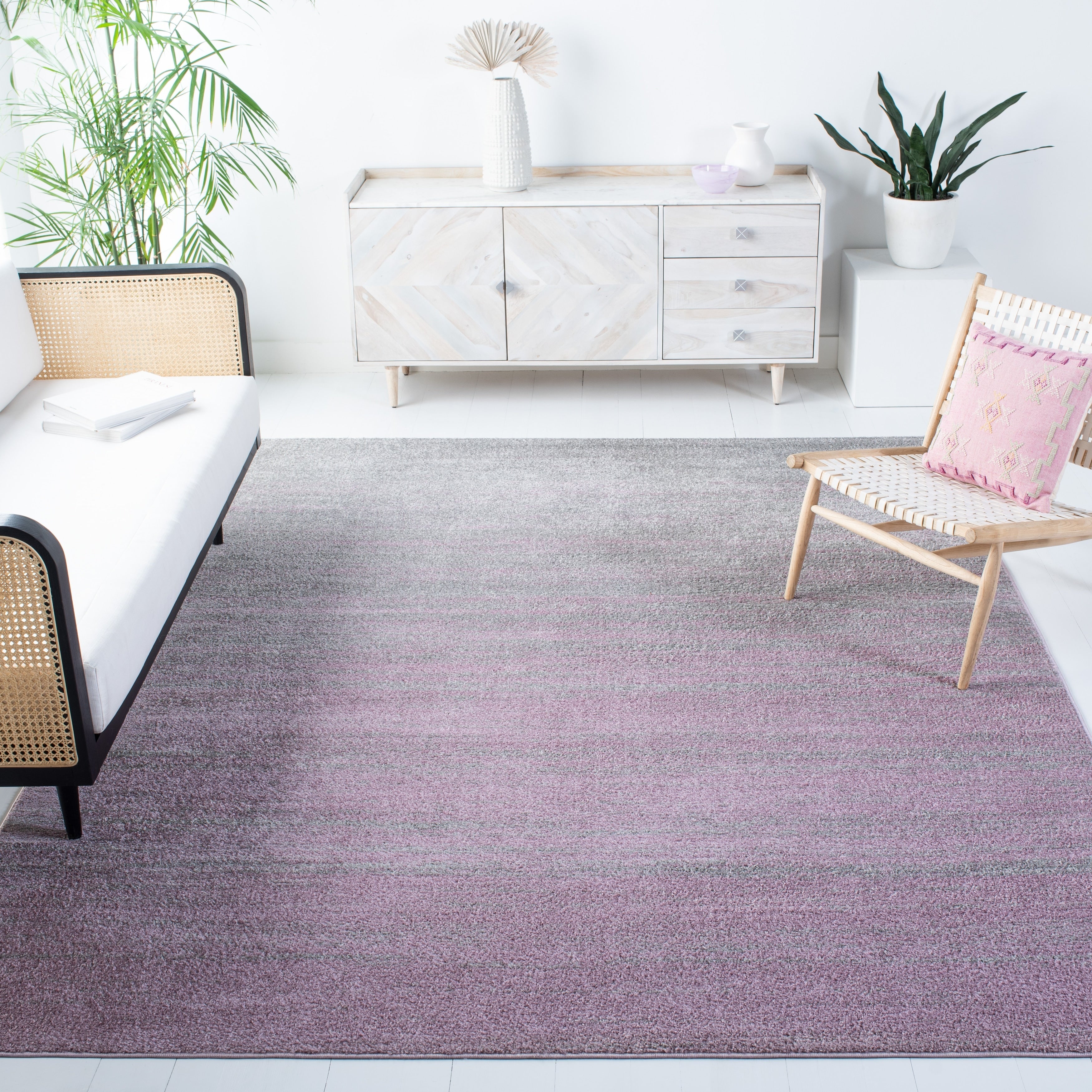 Tapis Adirondack Mieko moderne ombré vieilli SAFAVIEH